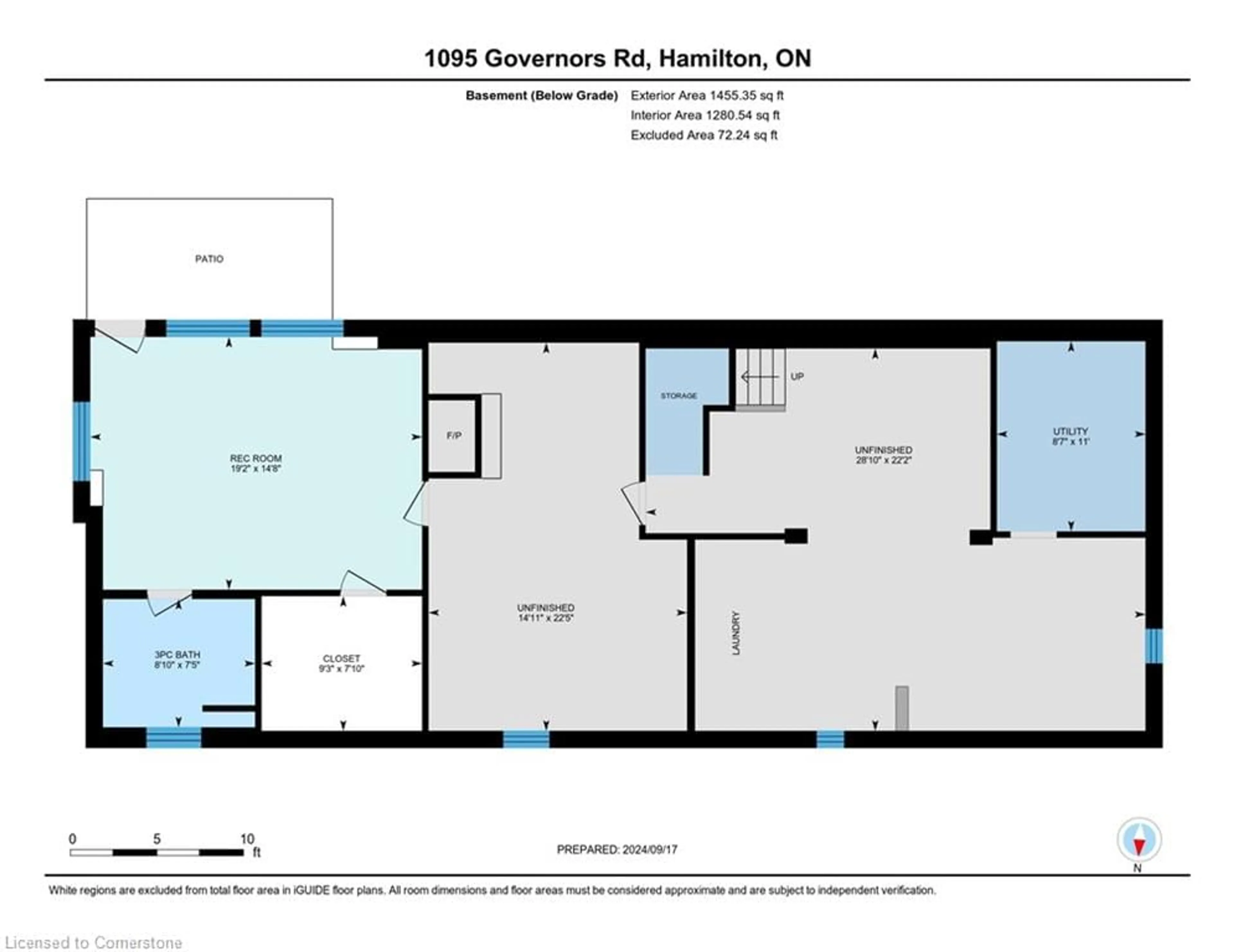 Floor plan for 1095 Governors Rd, Dundas Ontario L9H 5E3