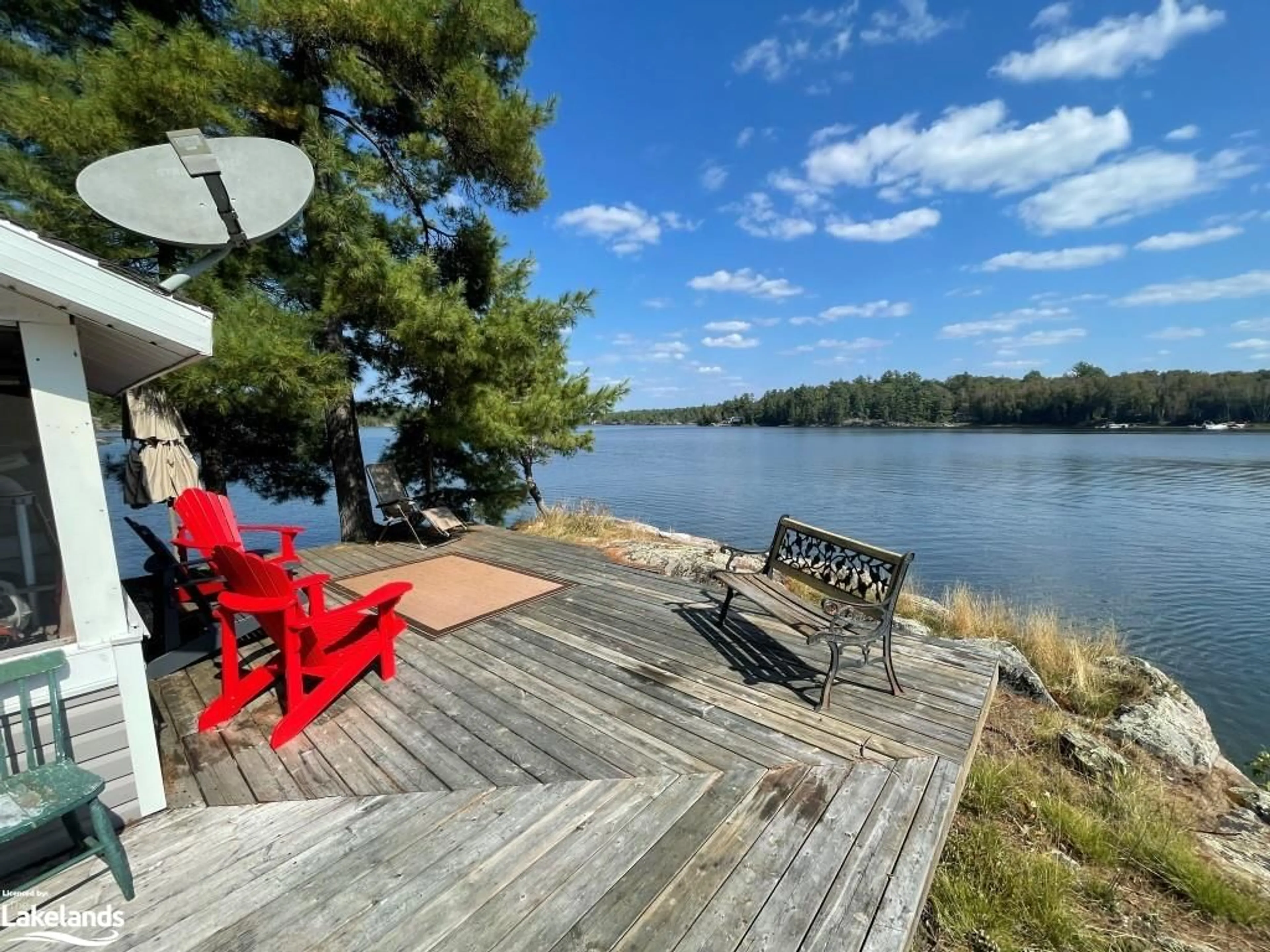 Patio, the view of lake or river for 30 Eighteen Mile Island, Noelville Ontario P0M 2N0