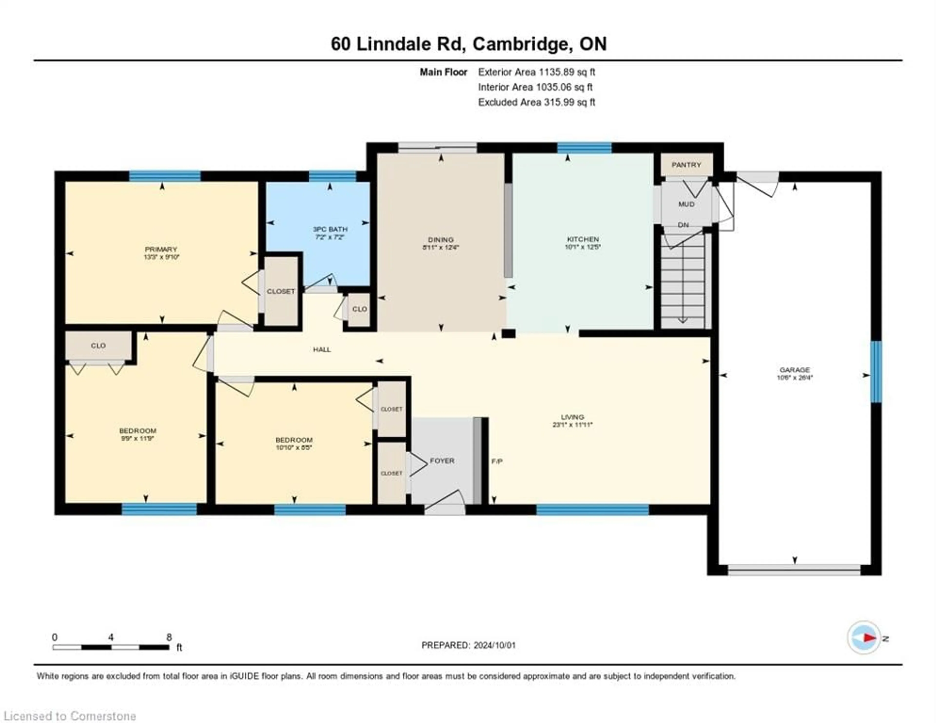 Floor plan for 60 Linndale Rd, Cambridge Ontario N1S 3J7