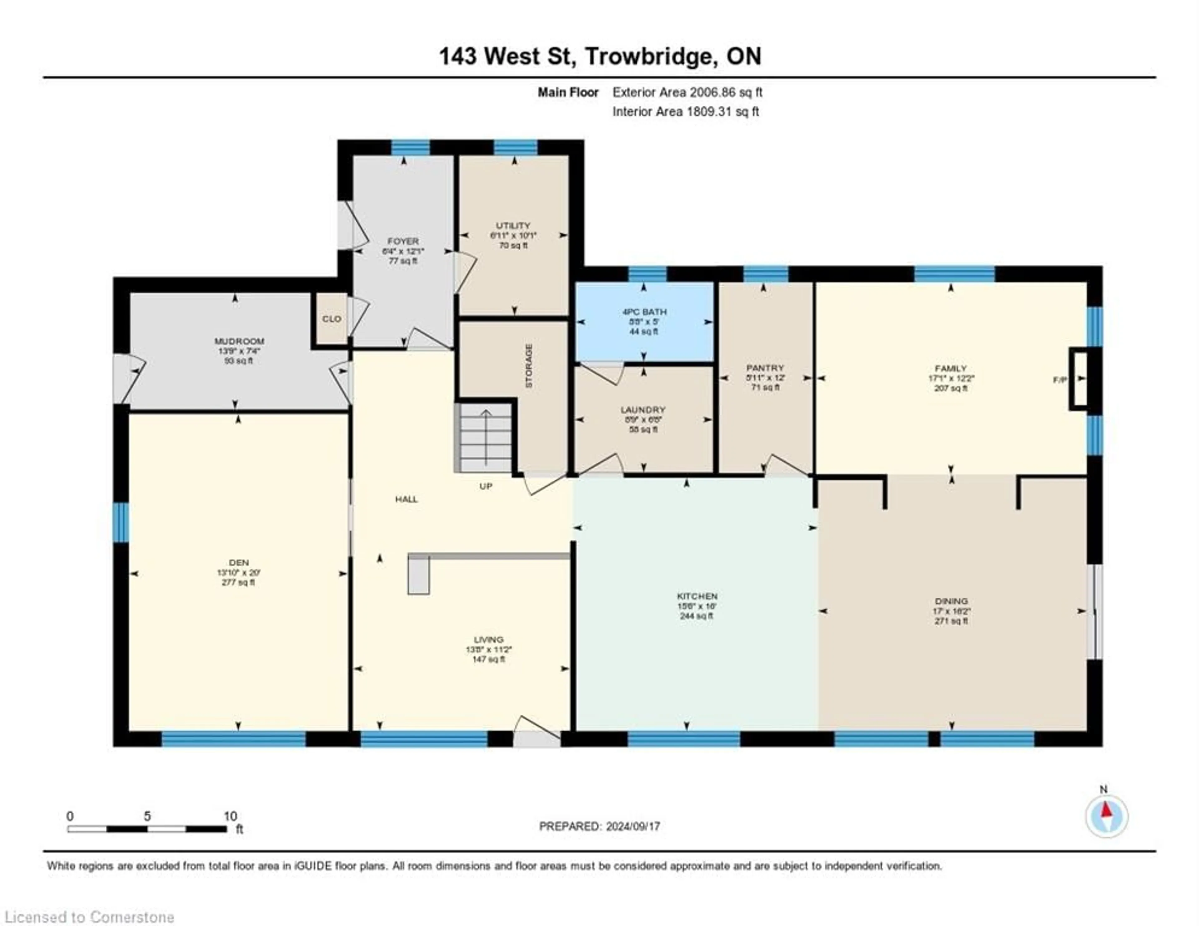 Floor plan for 143 West St, North Perth Ontario N4W 3G7