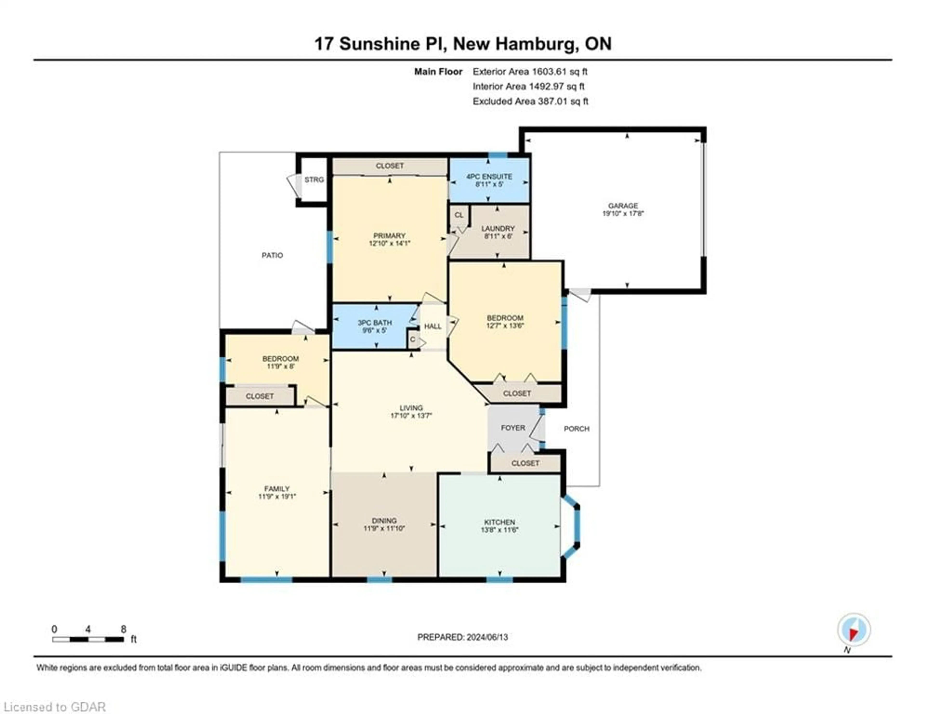 Floor plan for 17 Sunshine Pl, New Hamburg Ontario N3A 2E6