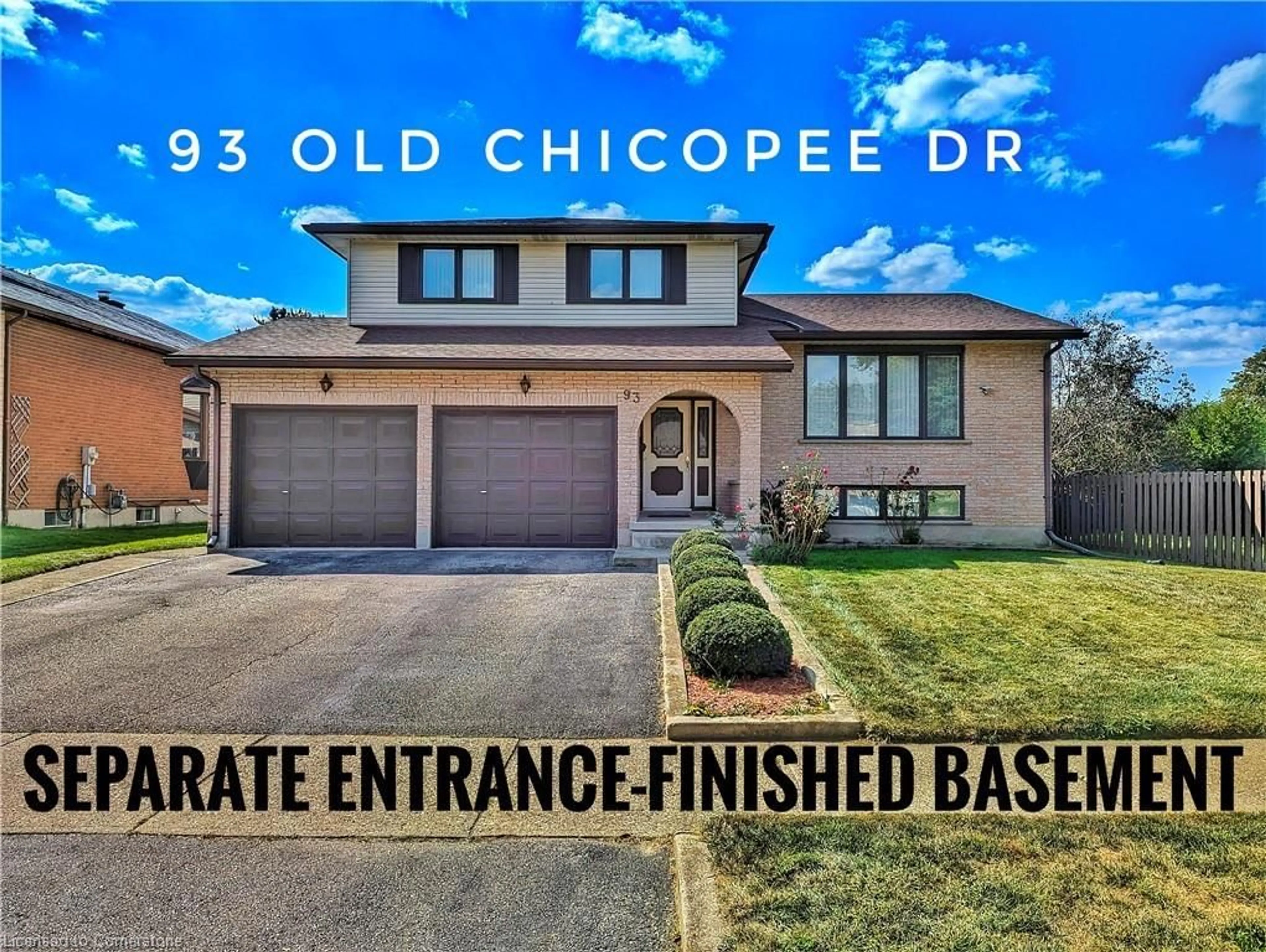 Frontside or backside of a home for 93 Old Chicopee Dr, Kitchener Ontario N2A 3R7