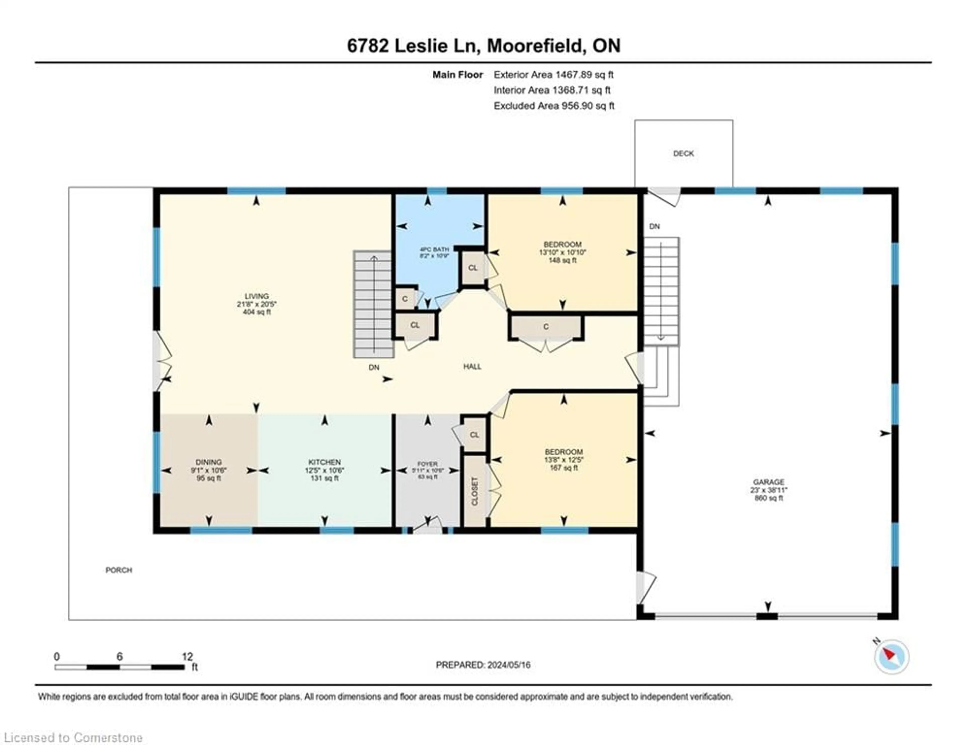 Floor plan for 6782 Leslie Lane, Hollen Ontario N0G 2K0