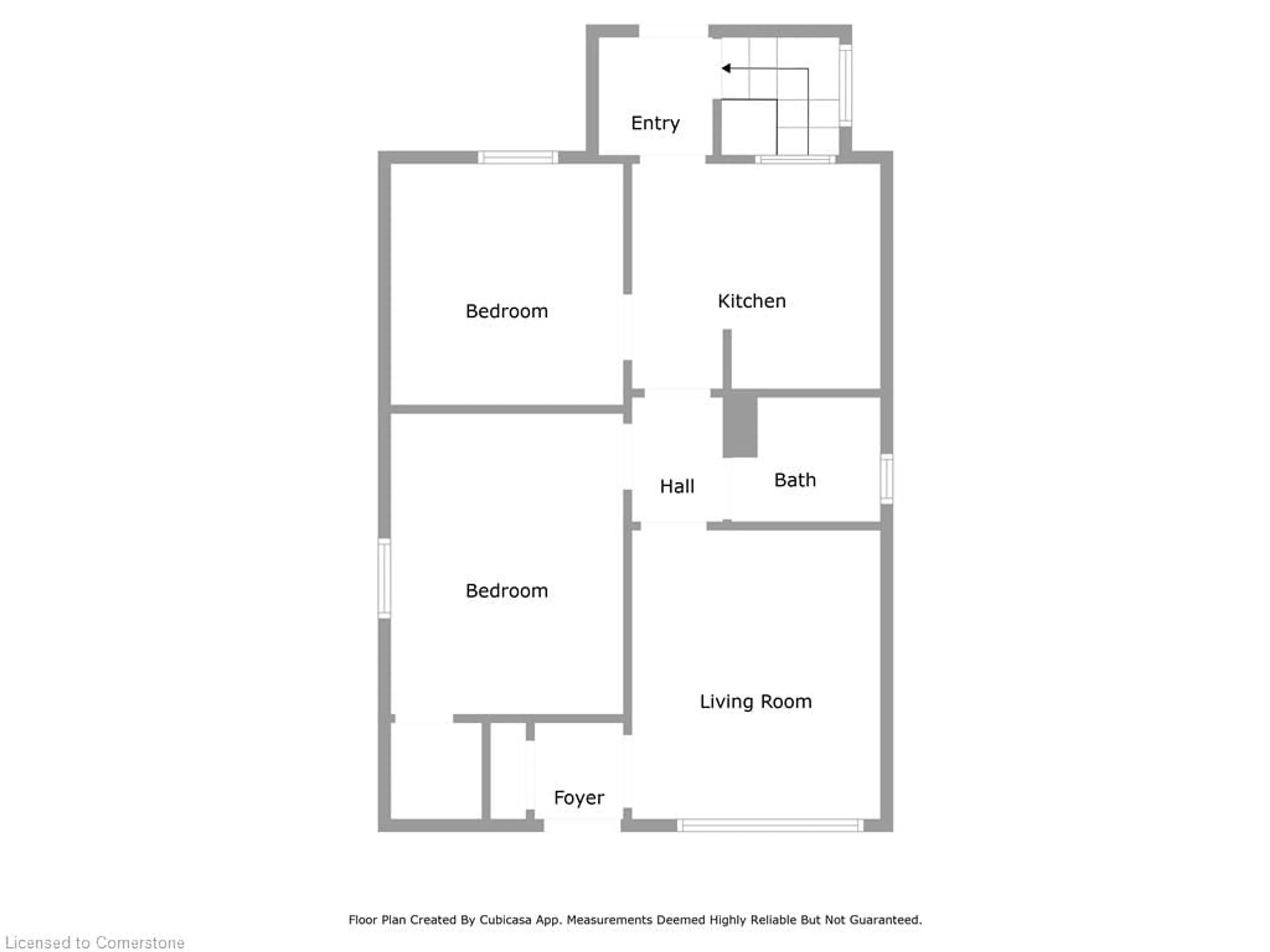 Floor plan for 430 Brunswick St, Hamilton Ontario L8H 6S4