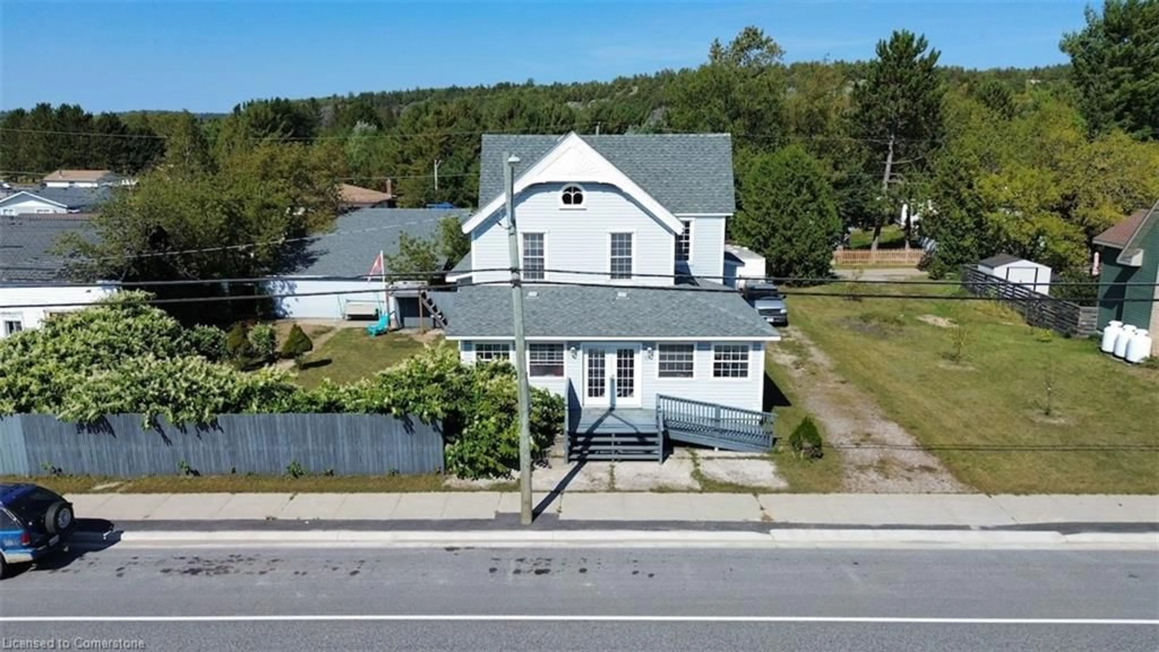 Frontside or backside of a home, the street view for 52 Main St, Webbwood Ontario P0P 2G0