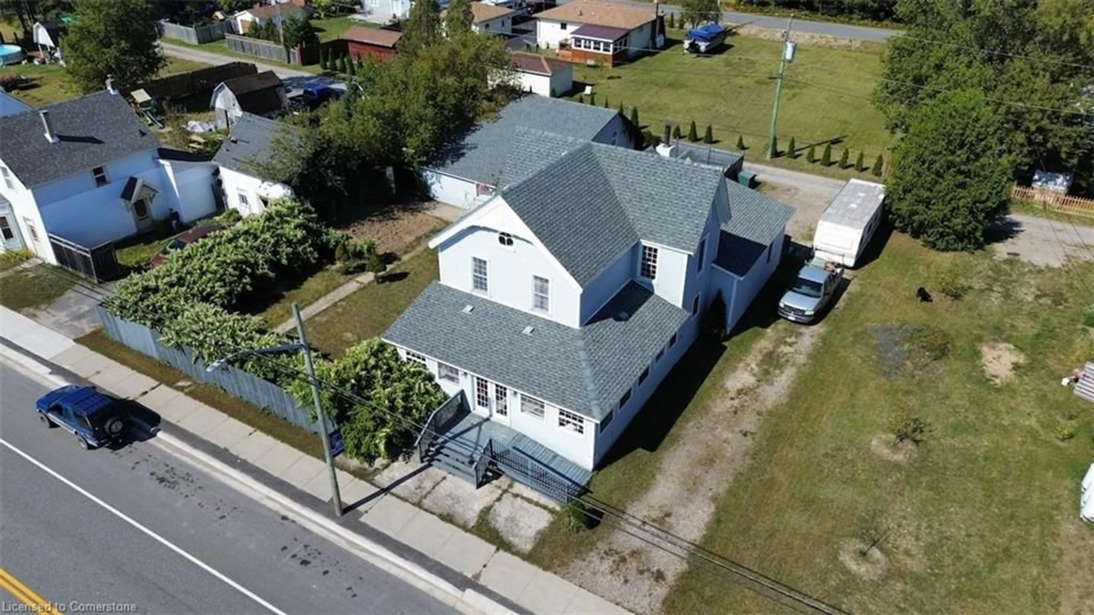 Frontside or backside of a home, the street view for 52 Main St, Webbwood Ontario P0P 2G0