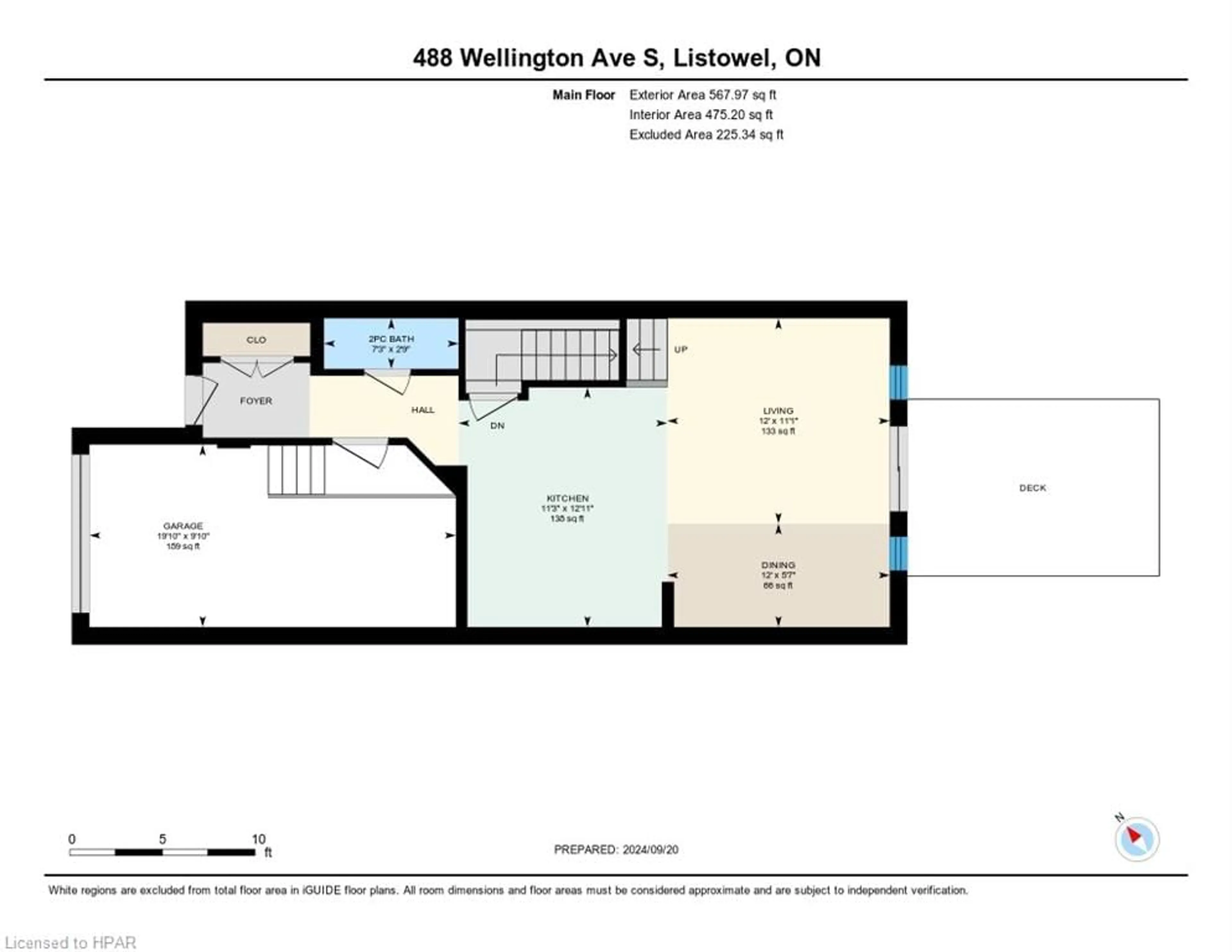 Floor plan for 488 Wellington Ave, Listowel Ontario N4W 2J4