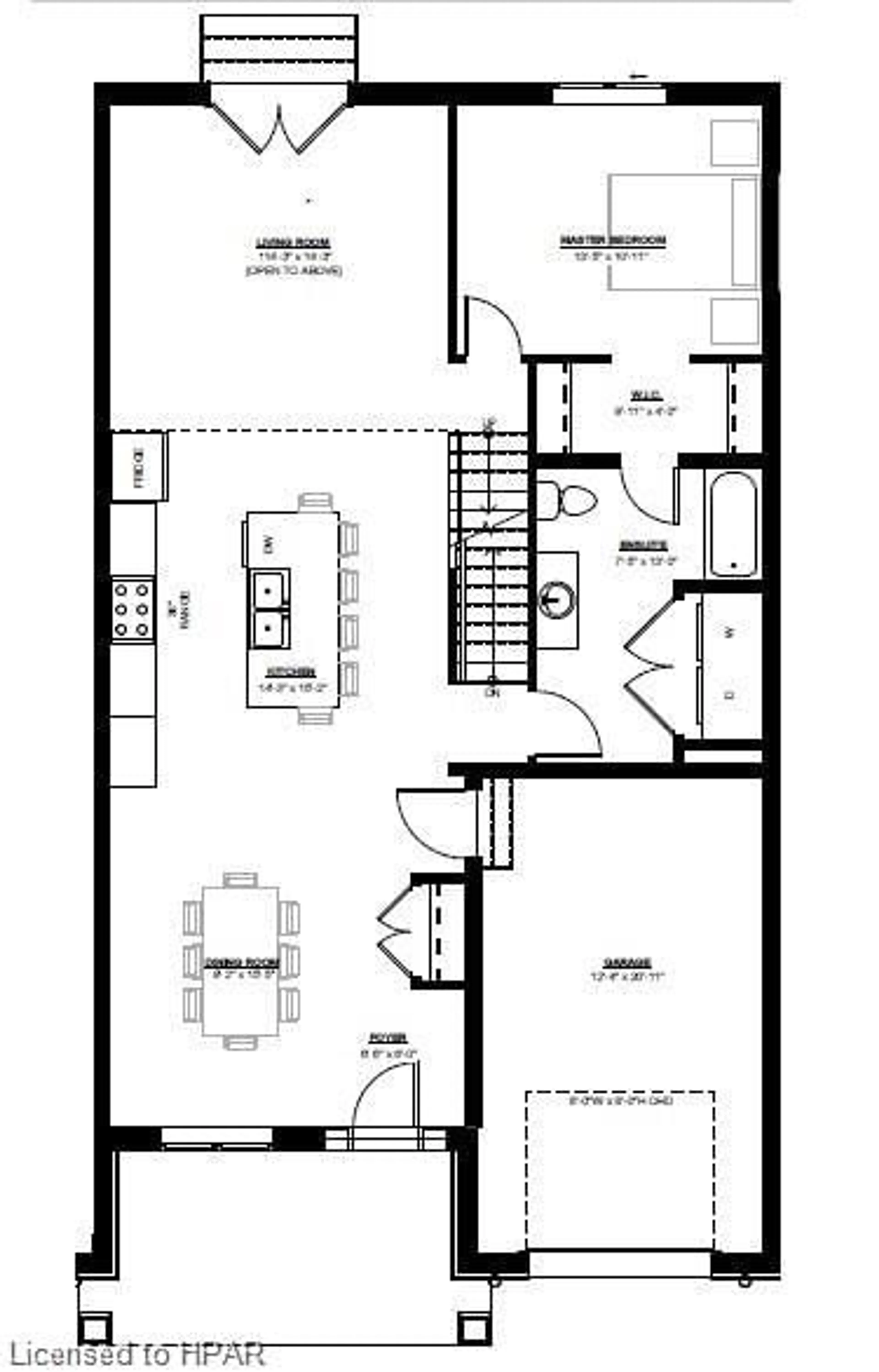 Floor plan for 225B Thames Ave, Mitchell Ontario N0K 1N0