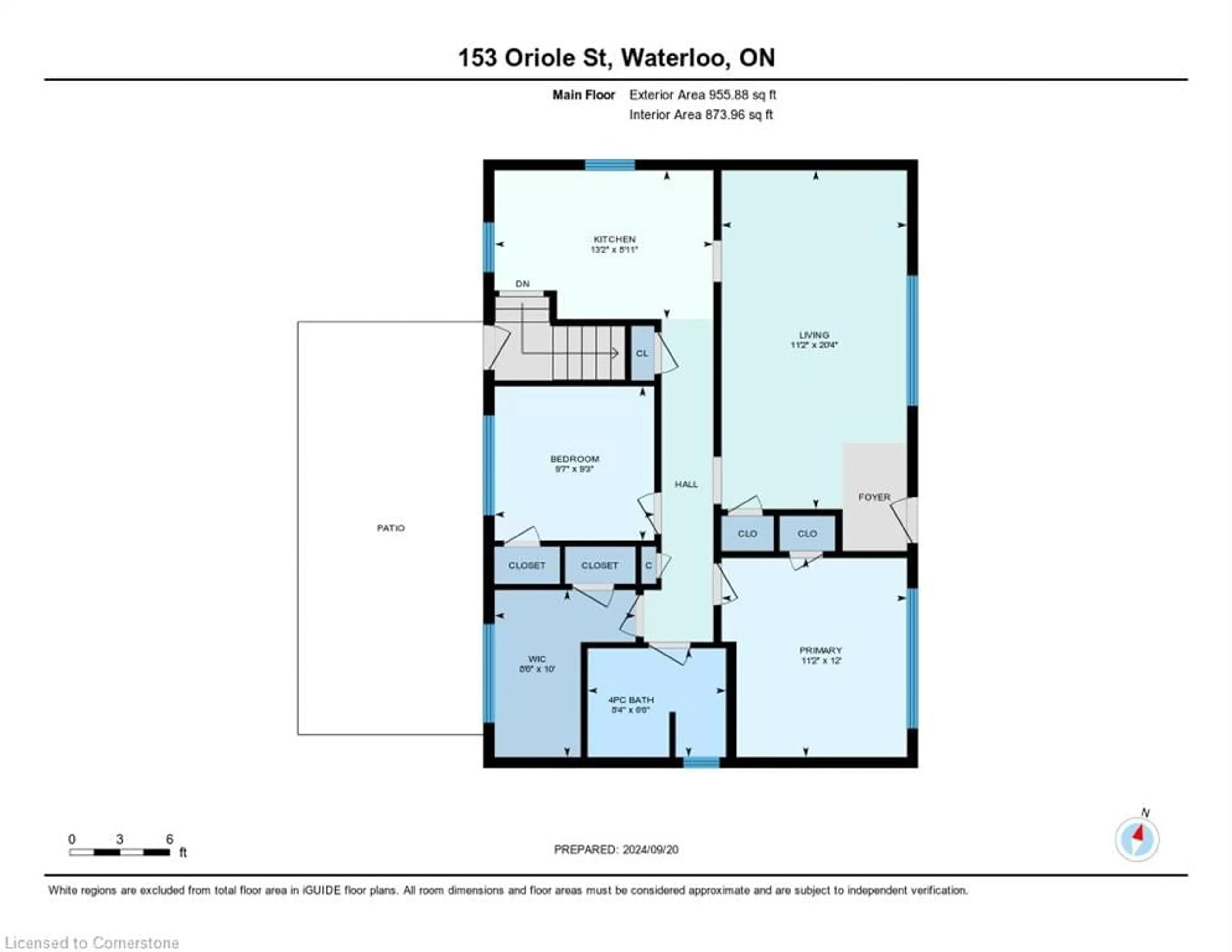 Floor plan for 153 Oriole St, Waterloo Ontario N2J 2B3