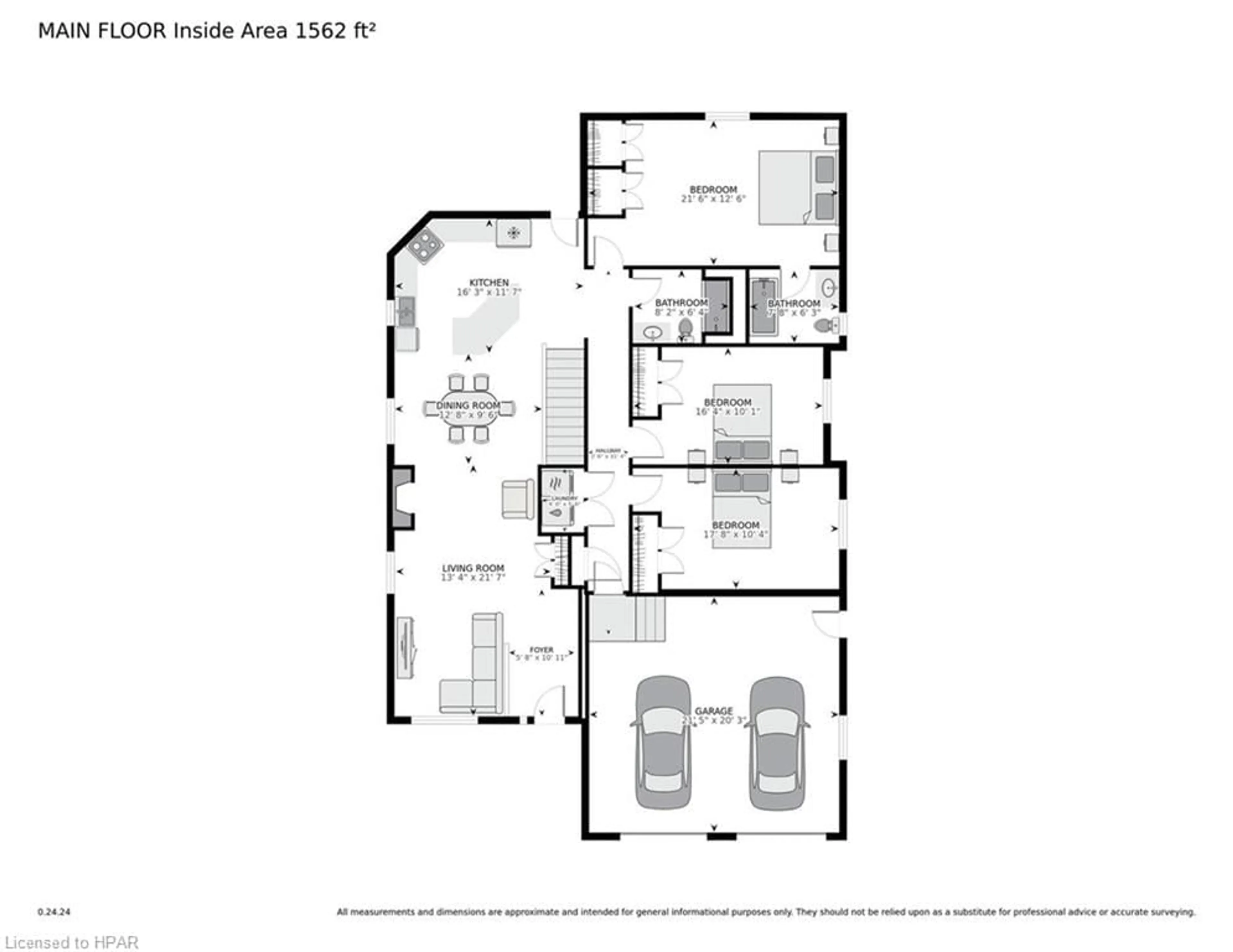 Floor plan for 247 Sunset Dr, Mitchell Ontario N0K 1N0