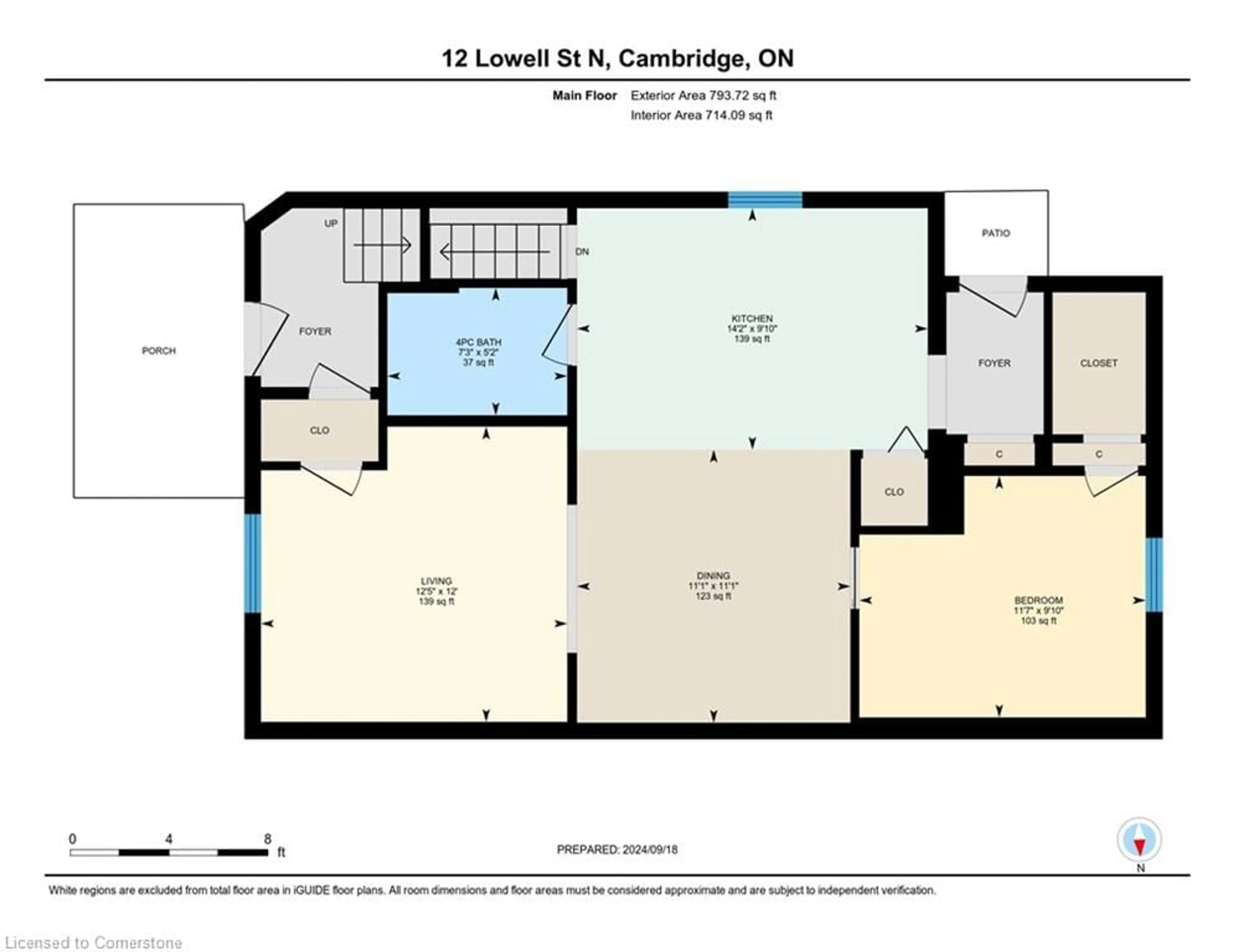 Floor plan for 12 Lowell St, Cambridge Ontario N1R 5C9