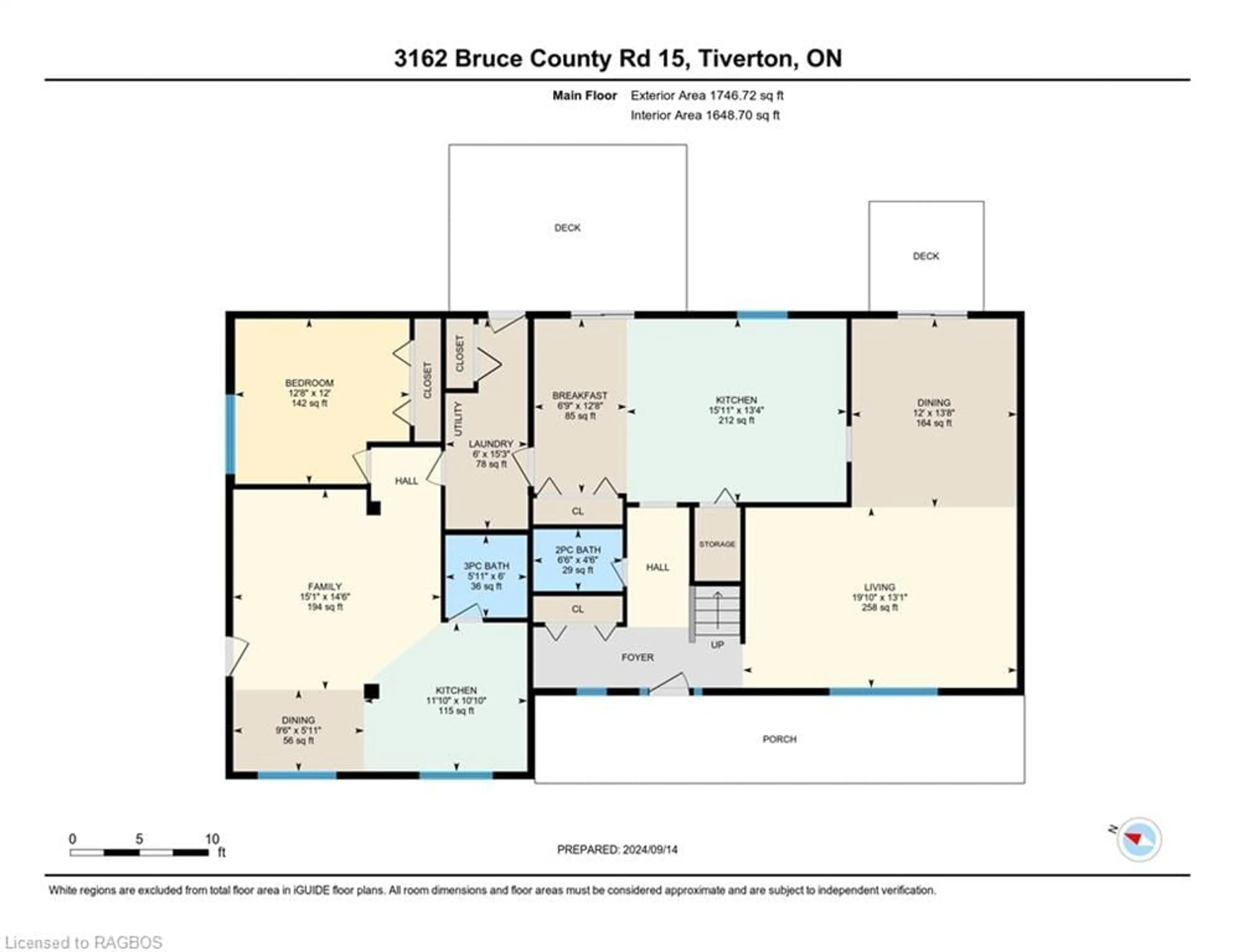 Floor plan for 3162 Bruce Road 15, Inverhuron Ontario N0G 2T0