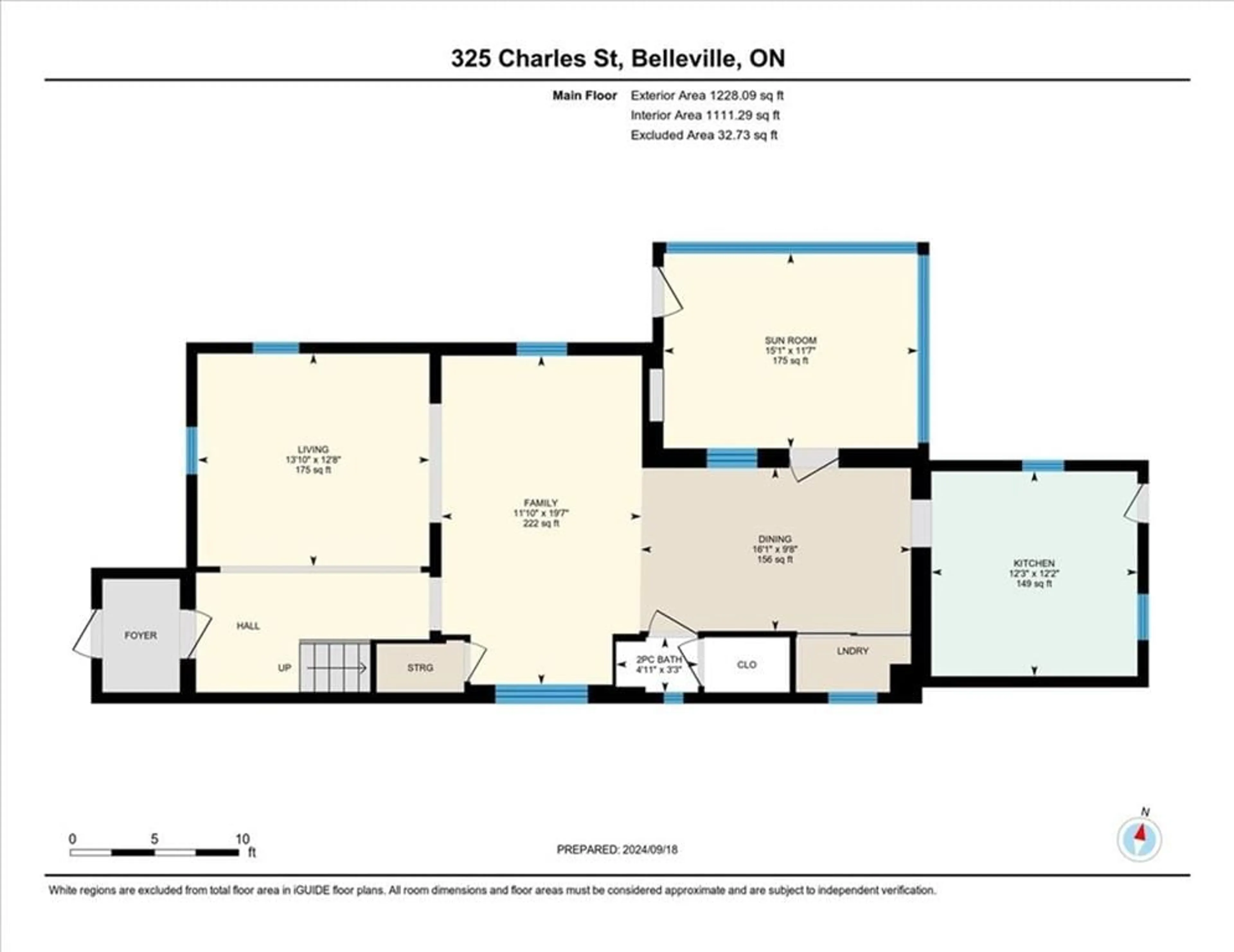 Floor plan for 325 Charles St, Belleville Ontario K8N 3M7