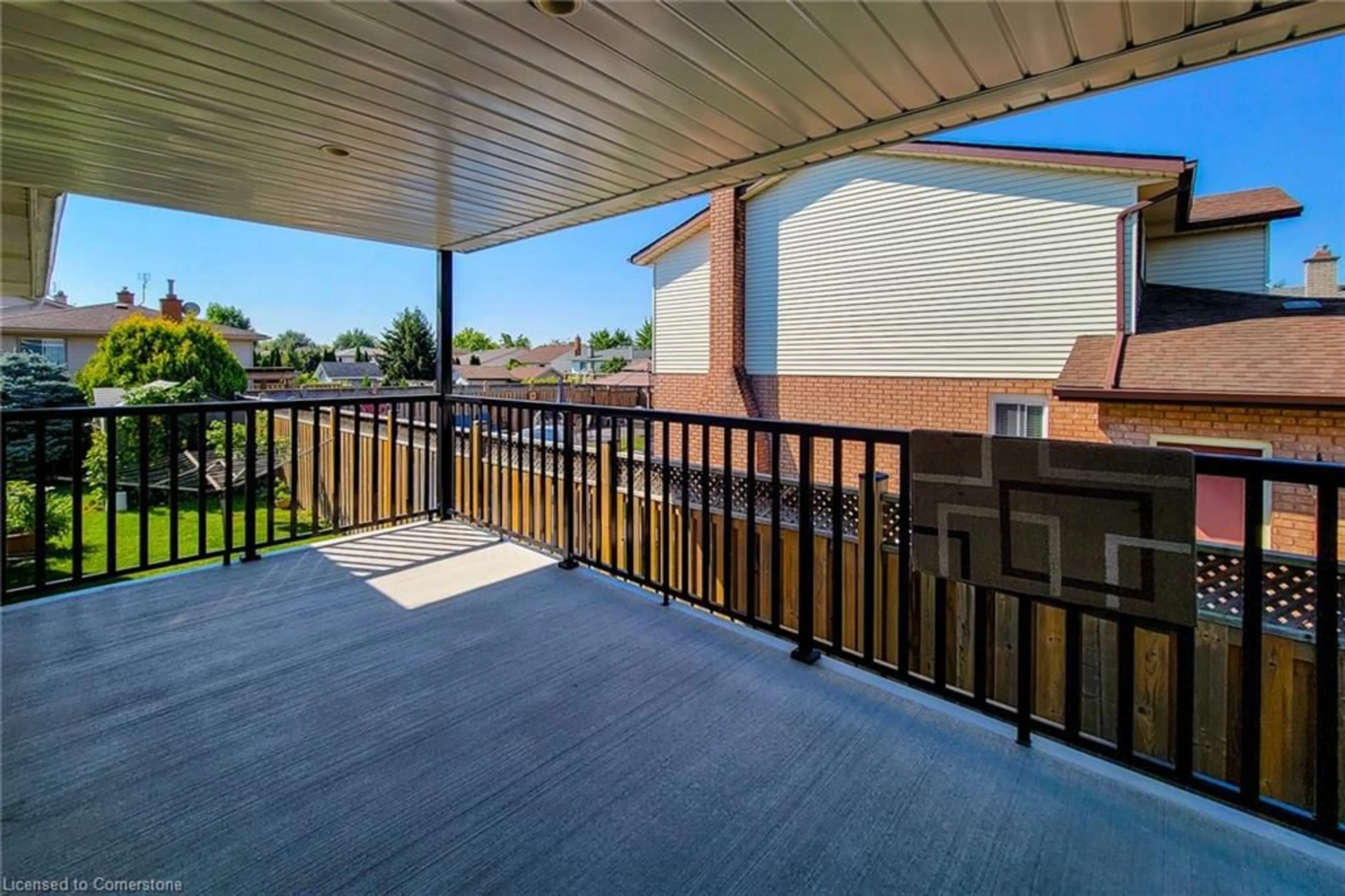 Patio, the fenced backyard for 3831 Cardinal Dr, Niagara Falls Ontario L2H 2W2