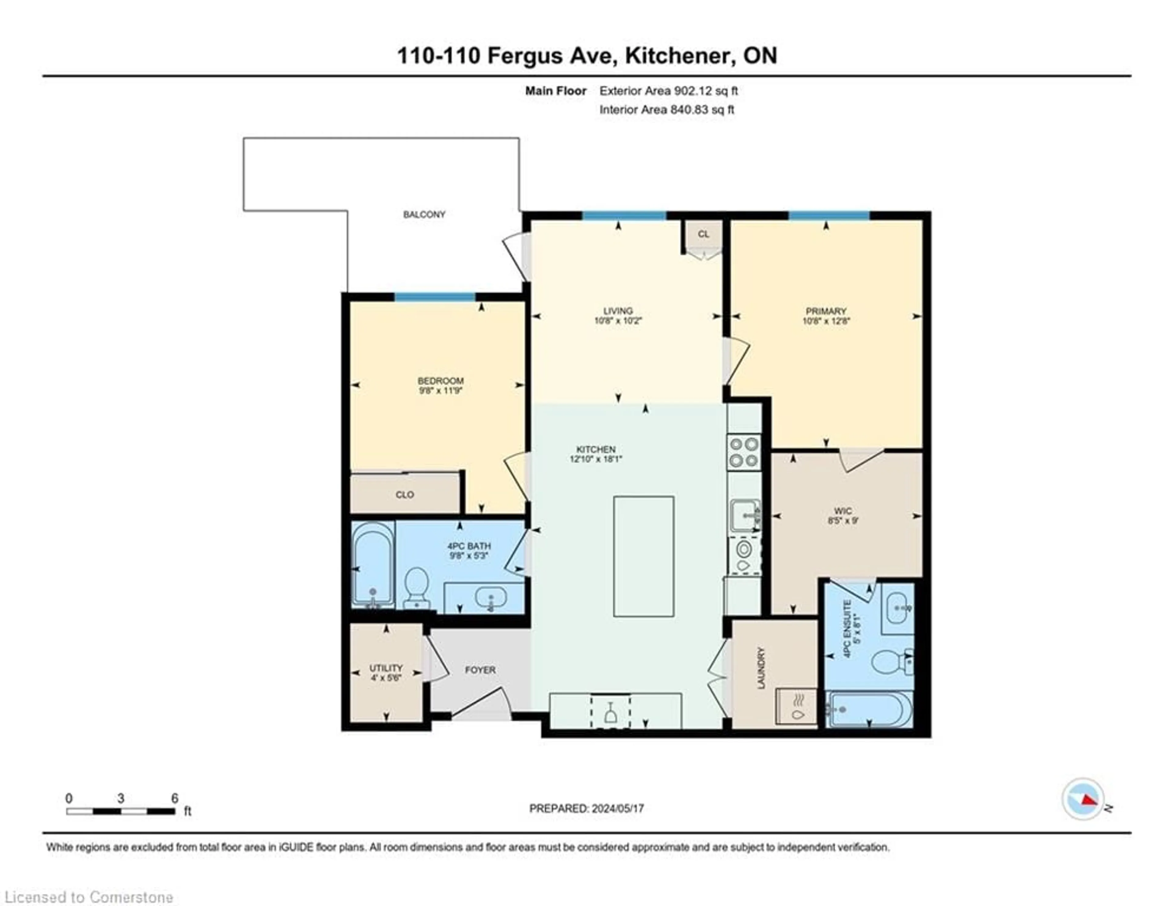 Floor plan for 110 Fergus Ave #110, Kitchener Ontario N2A 2H2