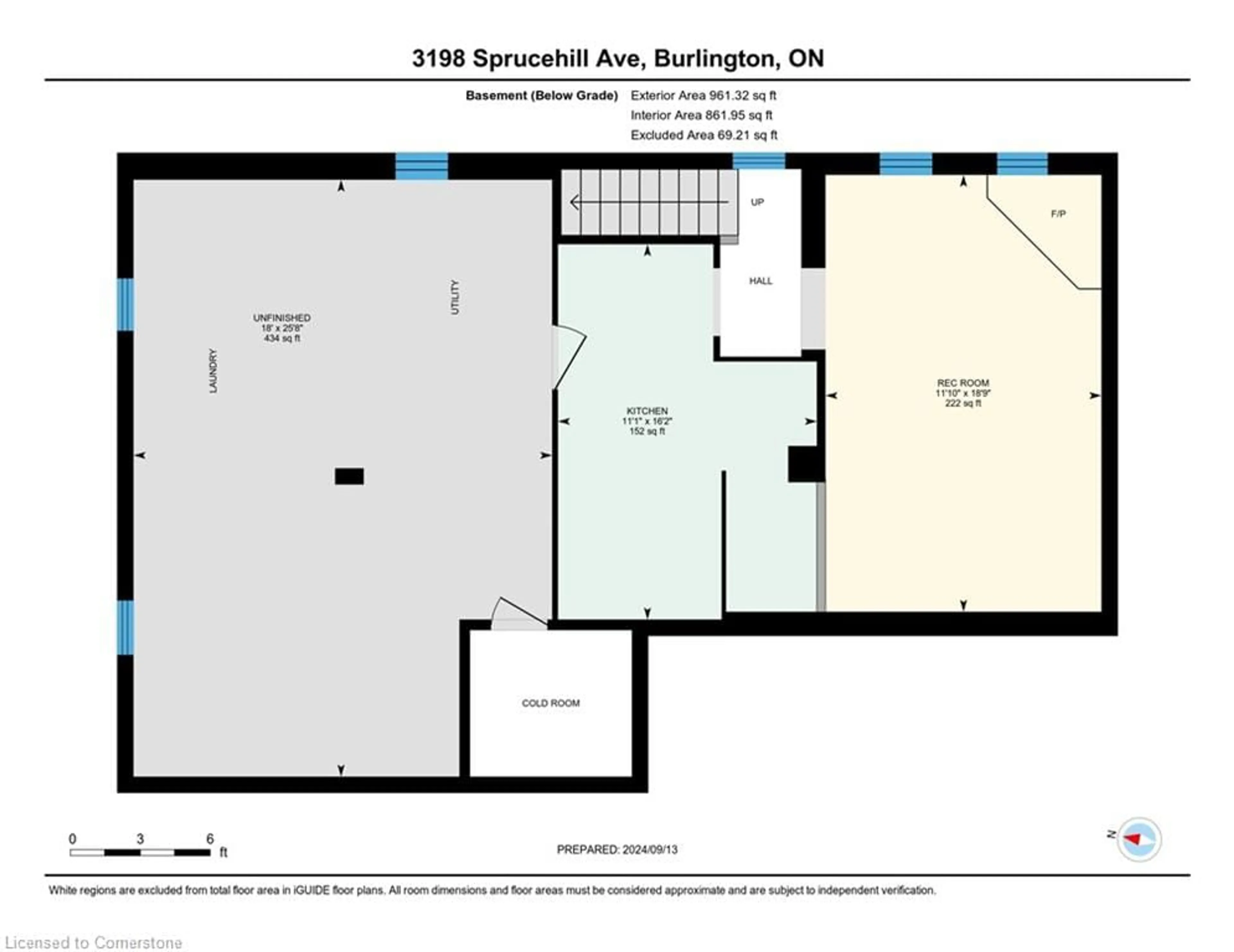 Floor plan for 3198 Sprucehill Ave, Burlington Ontario L7N 2G5