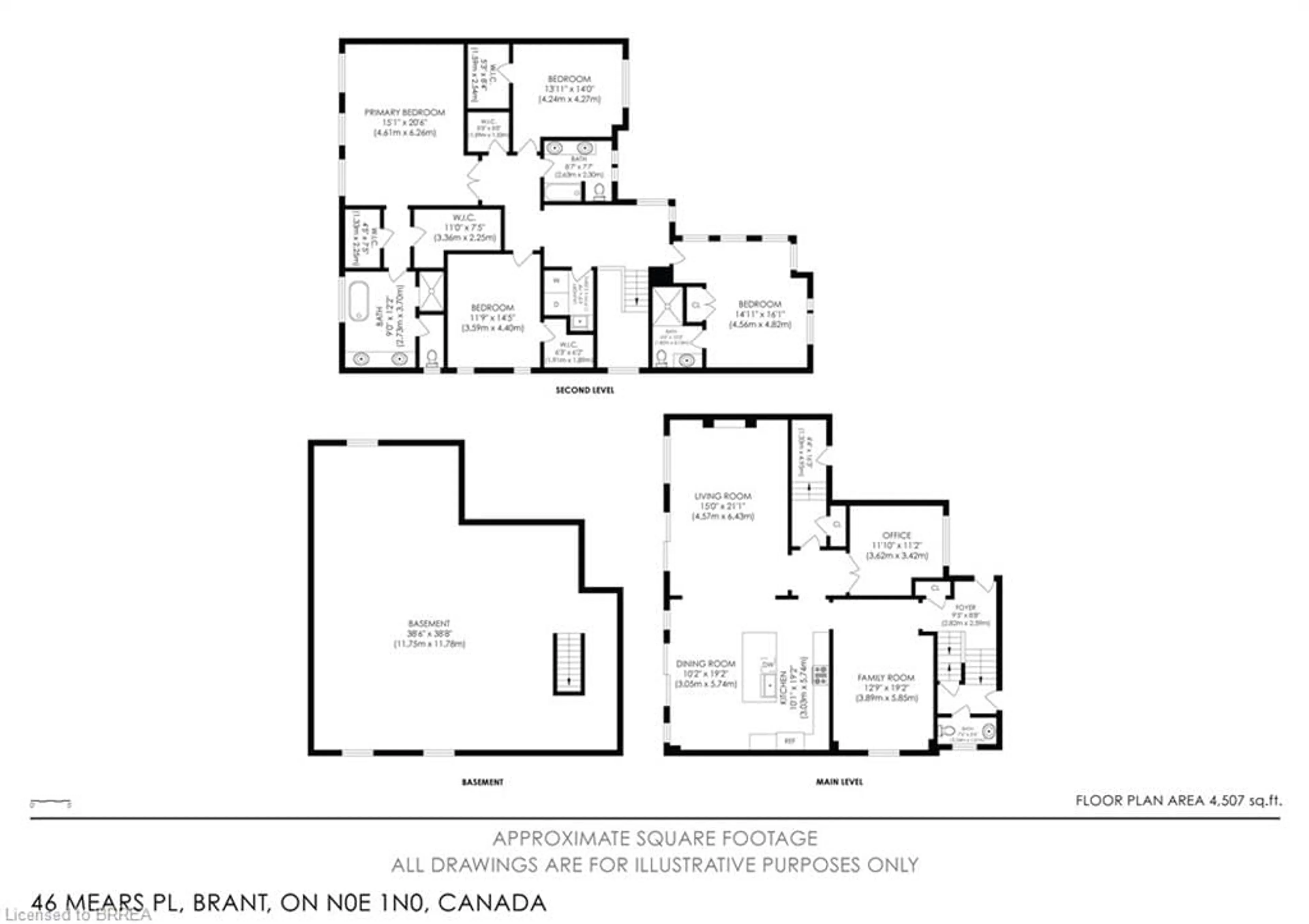 Floor plan for 46 Mears Pl, Paris Ontario N0E 1N0