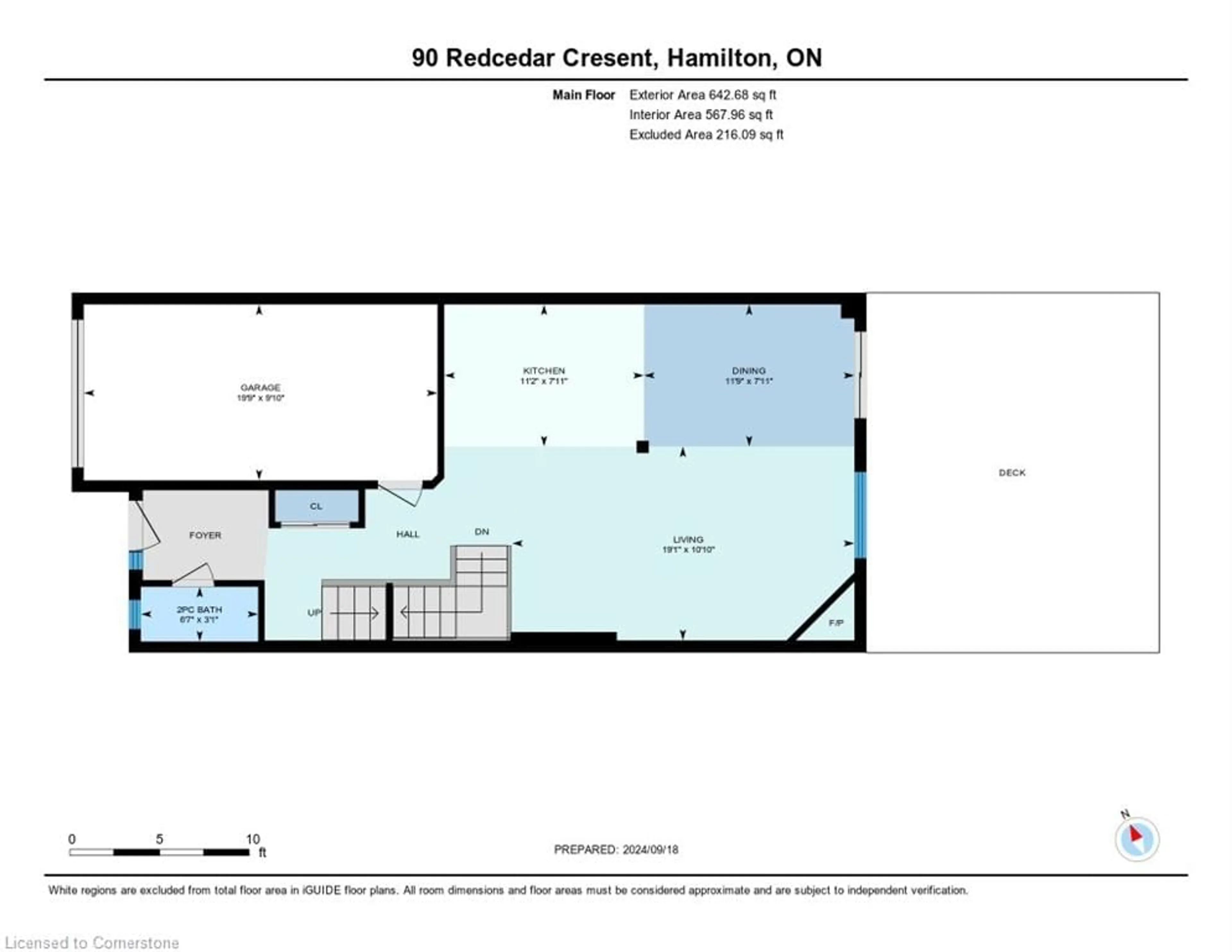 Floor plan for 90 Redcedar Cres, Stoney Creek Ontario L8E 0G3