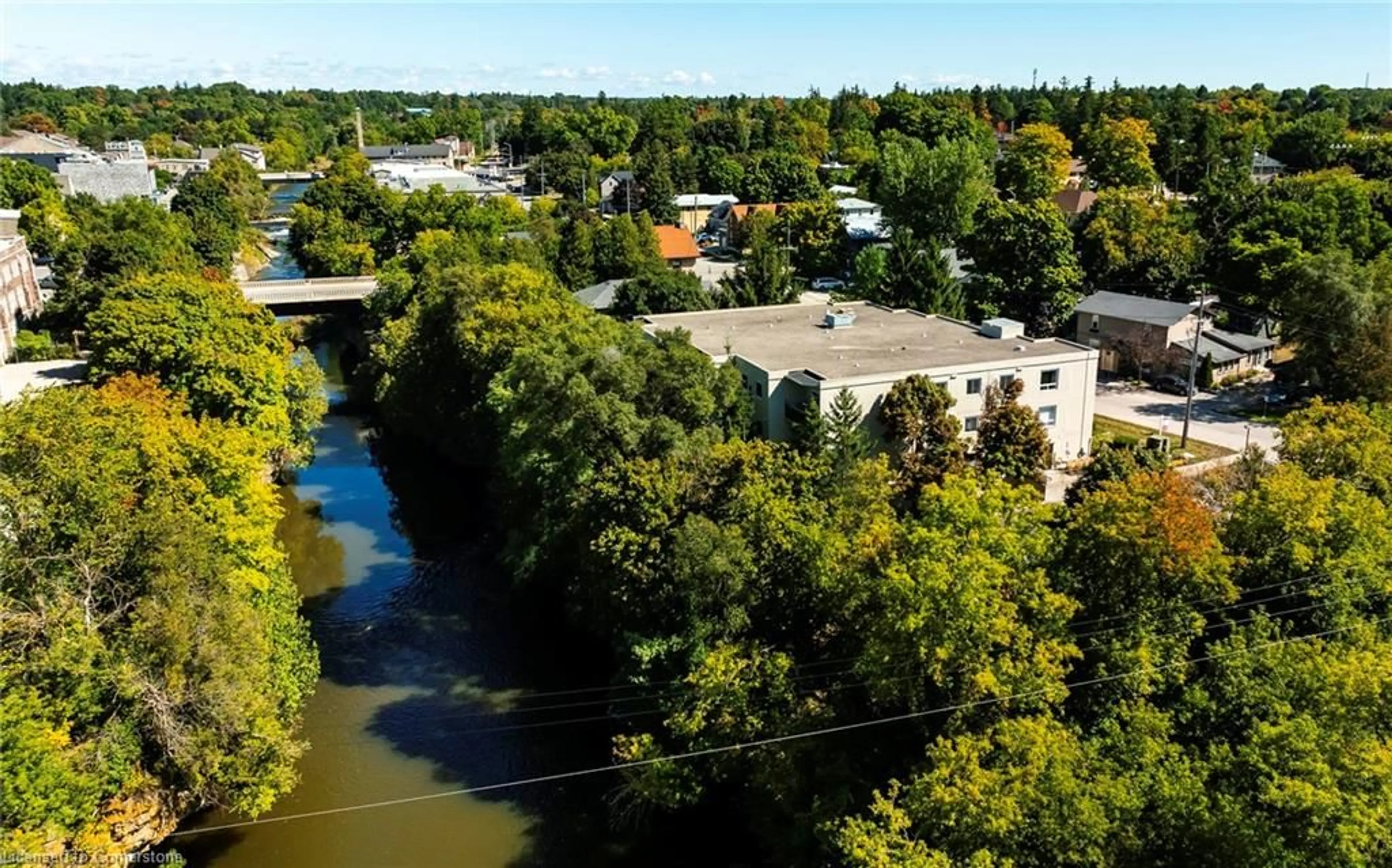 A pic from exterior of the house or condo, the view of lake or river for 245 Queen St #101, Fergus Ontario N1M 3R6