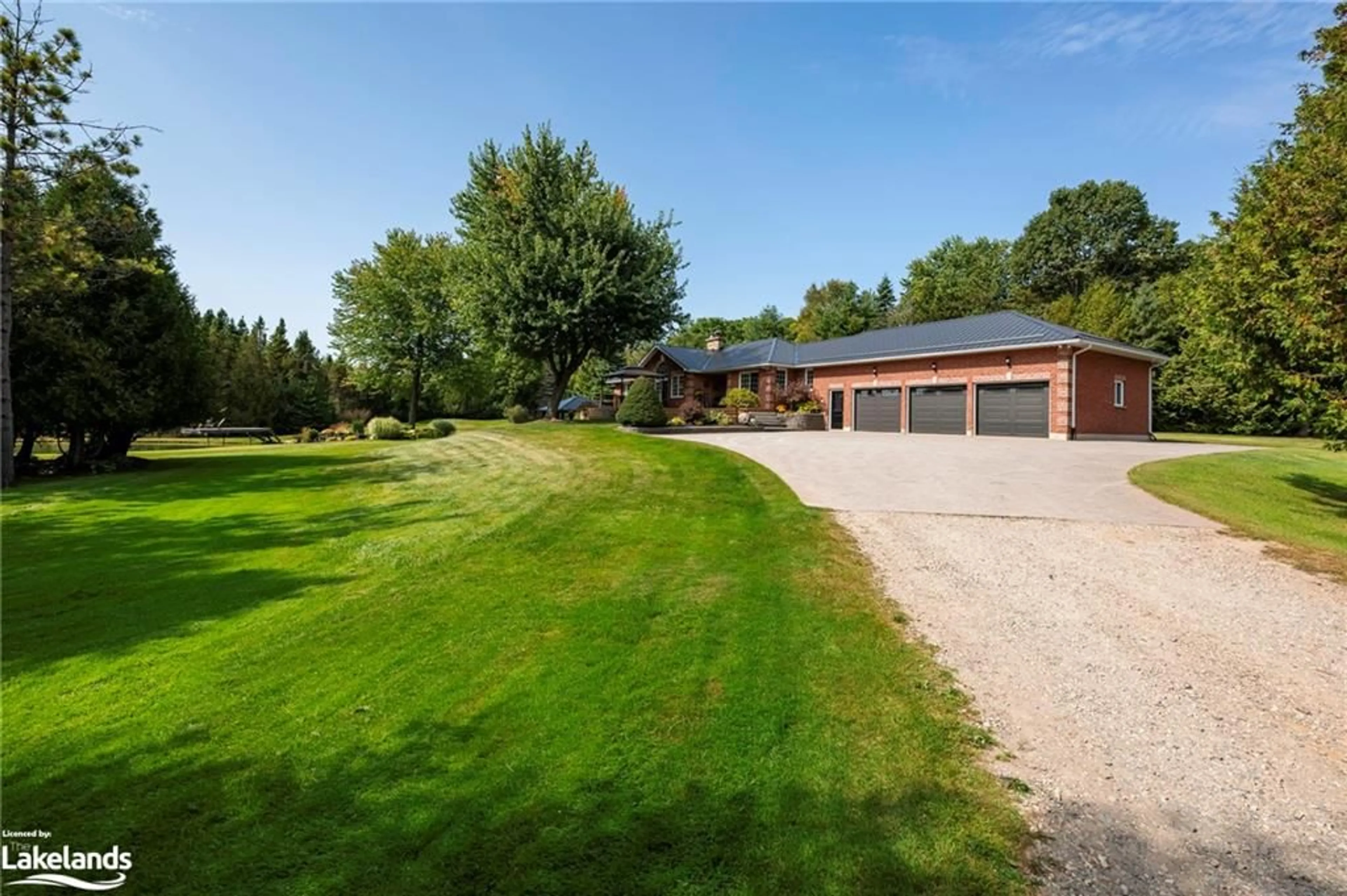 Frontside or backside of a home, the fenced backyard for 426155 25th Sideroad, Mono Ontario L9V 1E3
