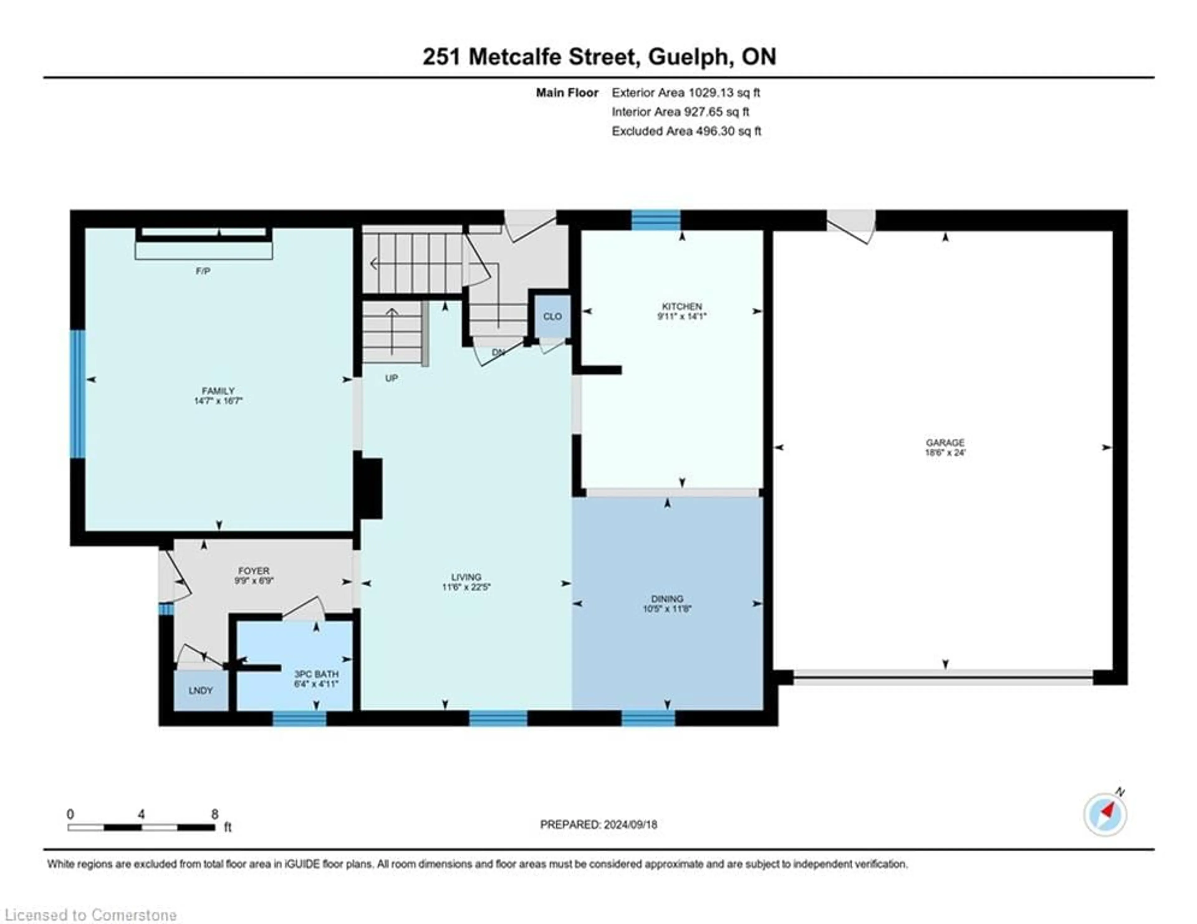 Floor plan for 251 Metcalfe St, Guelph Ontario N1E 4Y8