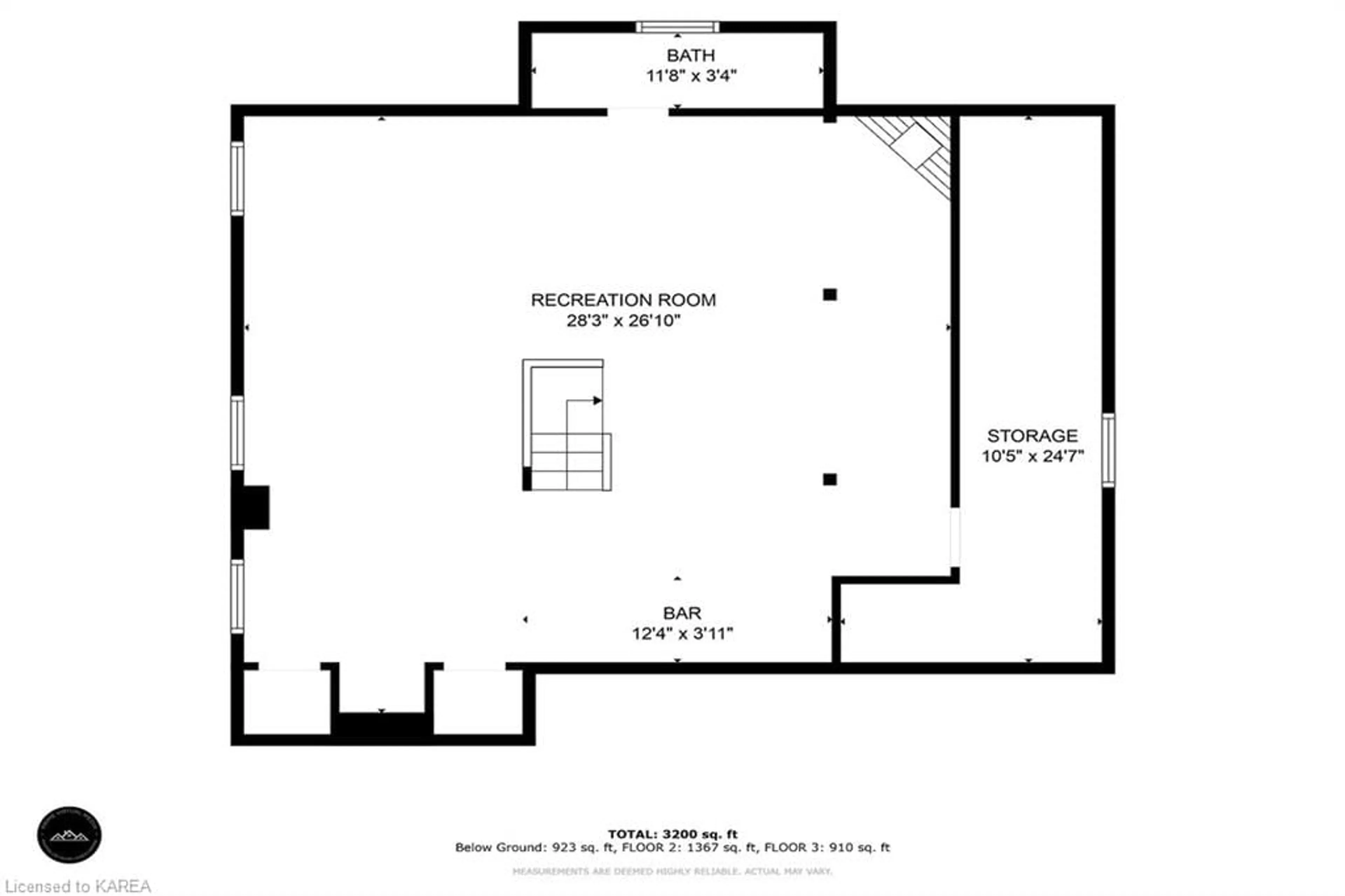 Floor plan for 914 Rowantree Cres, Kingston Ontario K7P 1P5