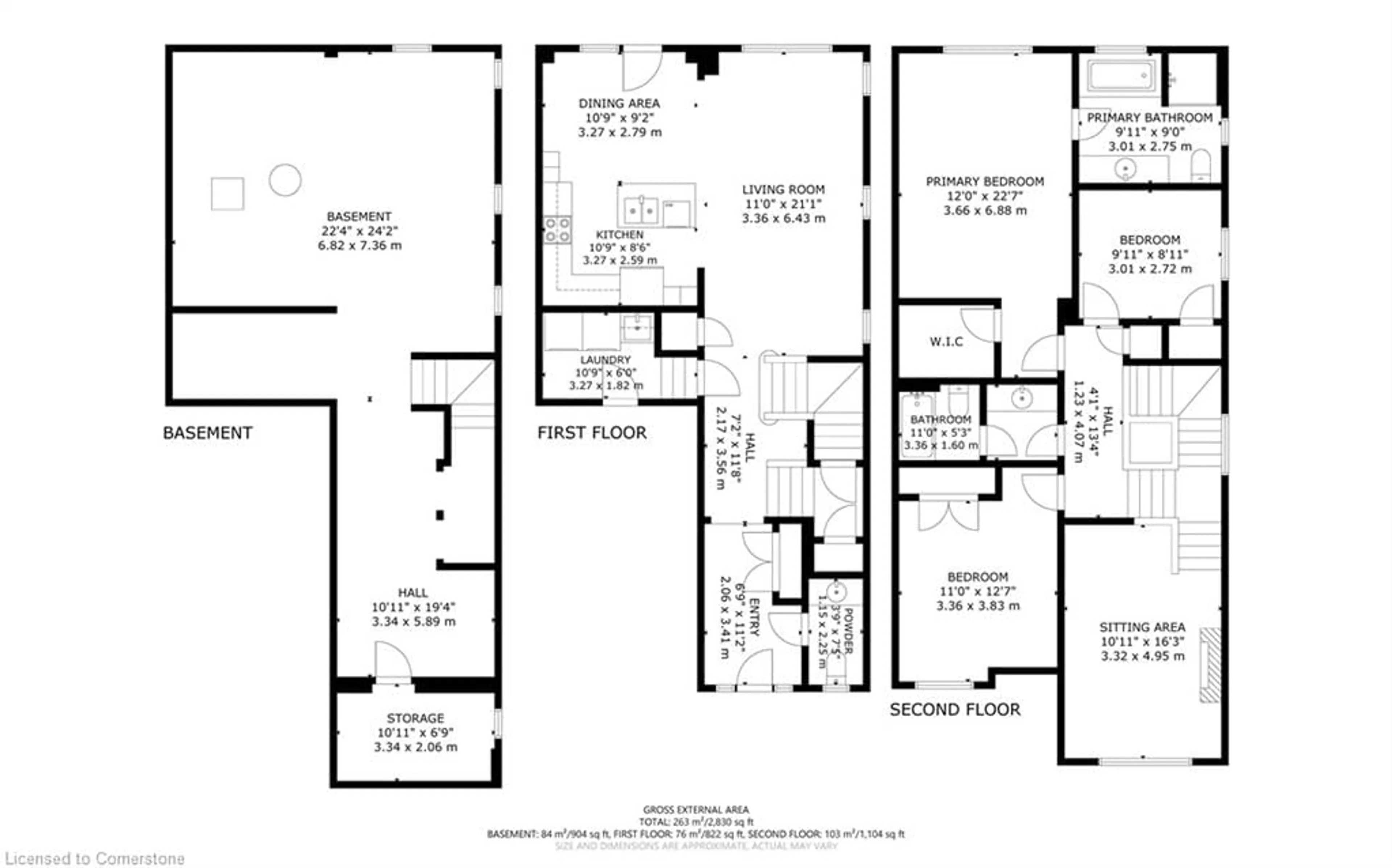 Floor plan for 95 Kenesky Dr, Hamilton Ontario L0R 2H7