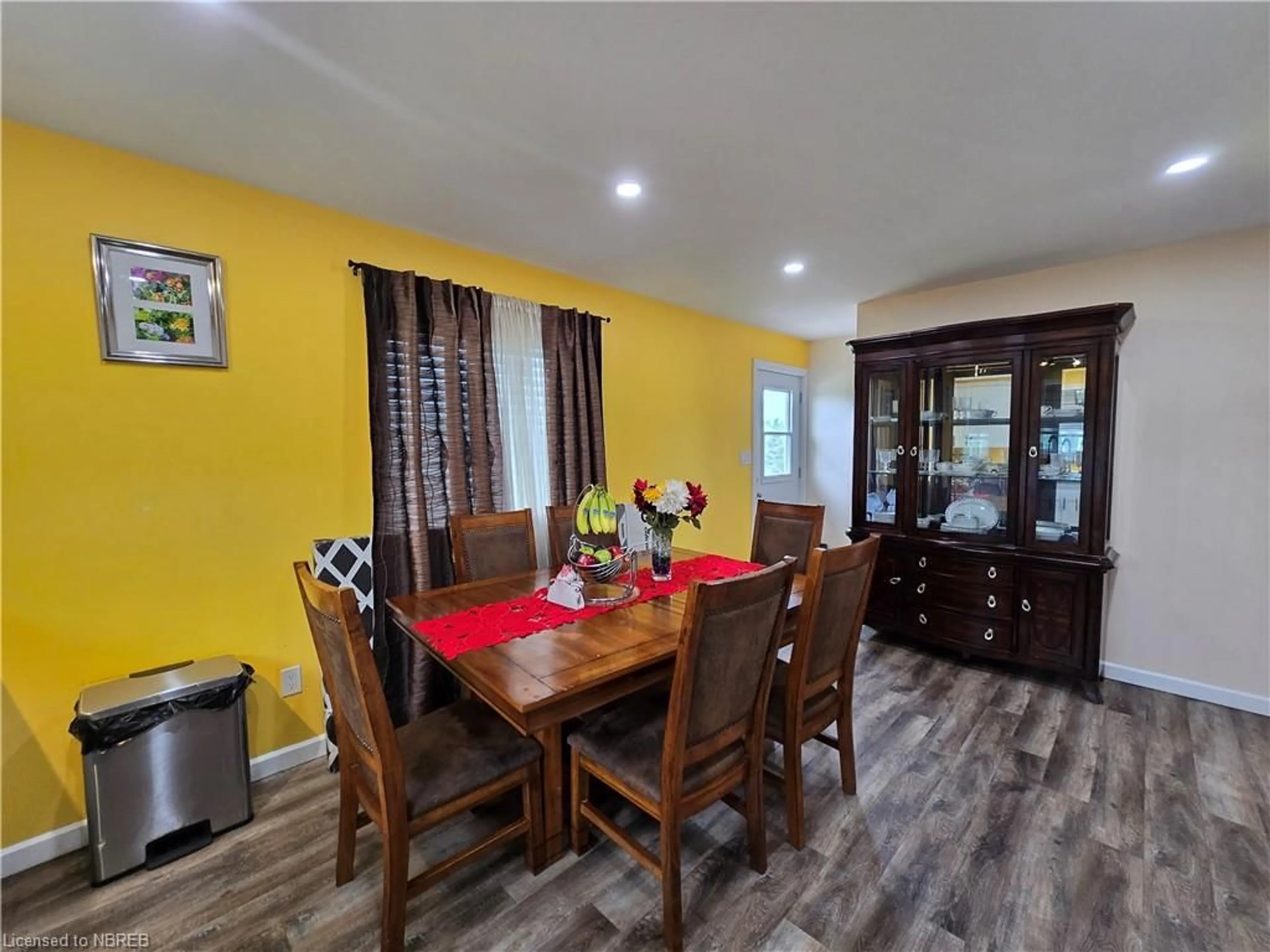 Dining room, wood floors, cottage for 21 C Trottier Rd, Lavigne Ontario P0H 1R0