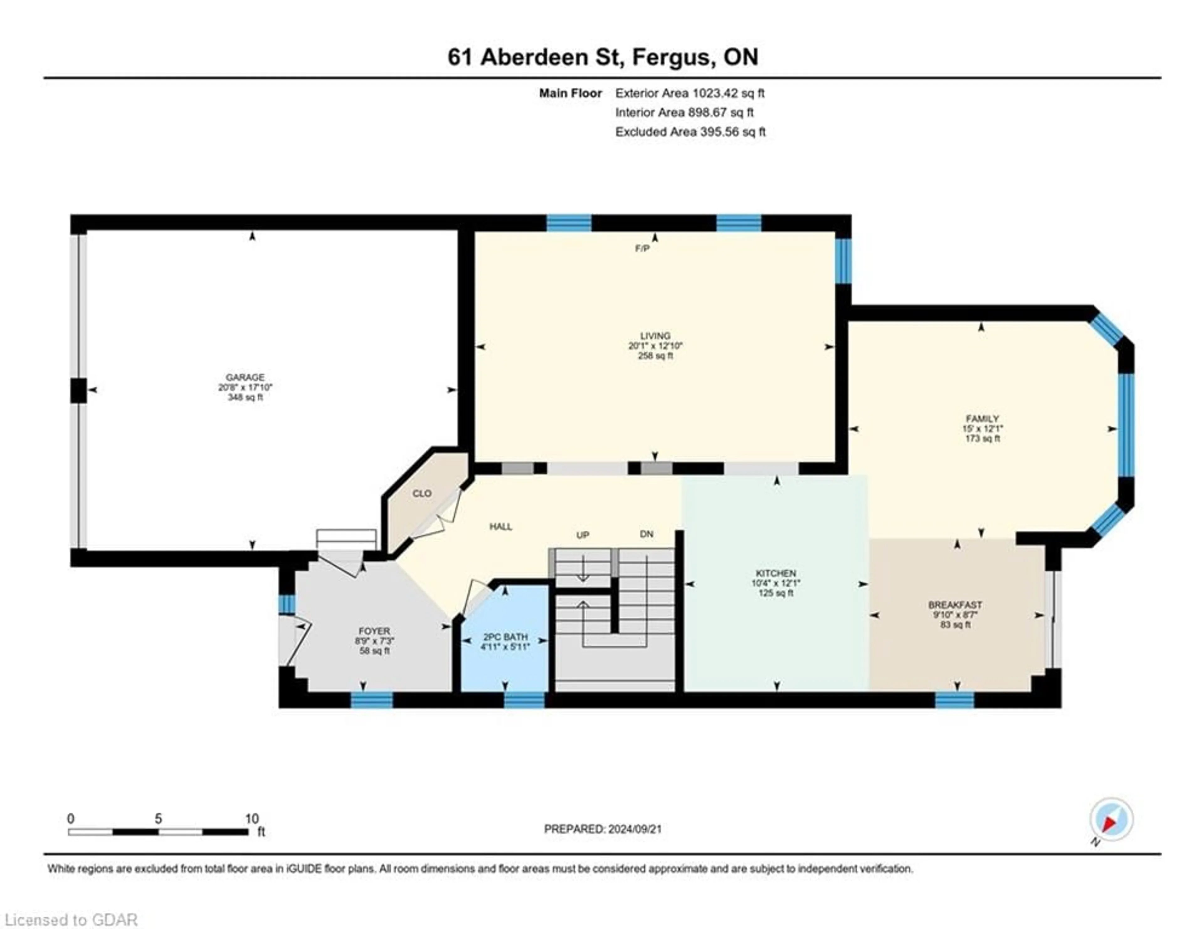 Floor plan for 61 Aberdeen Street, Fergus Ontario N1M 0C1