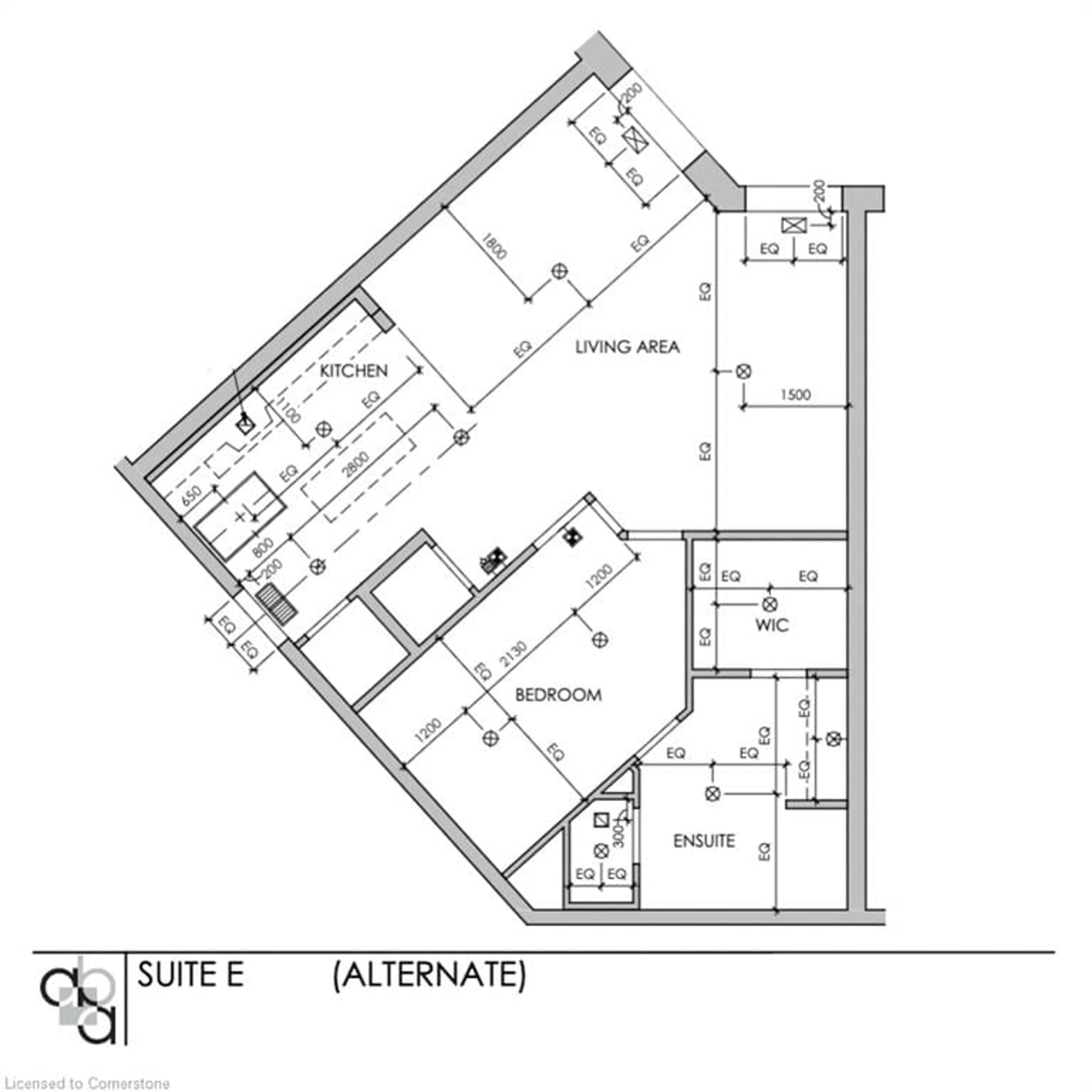 Floor plan for 690 King St #522, Kitchener Ontario N2H 5L8