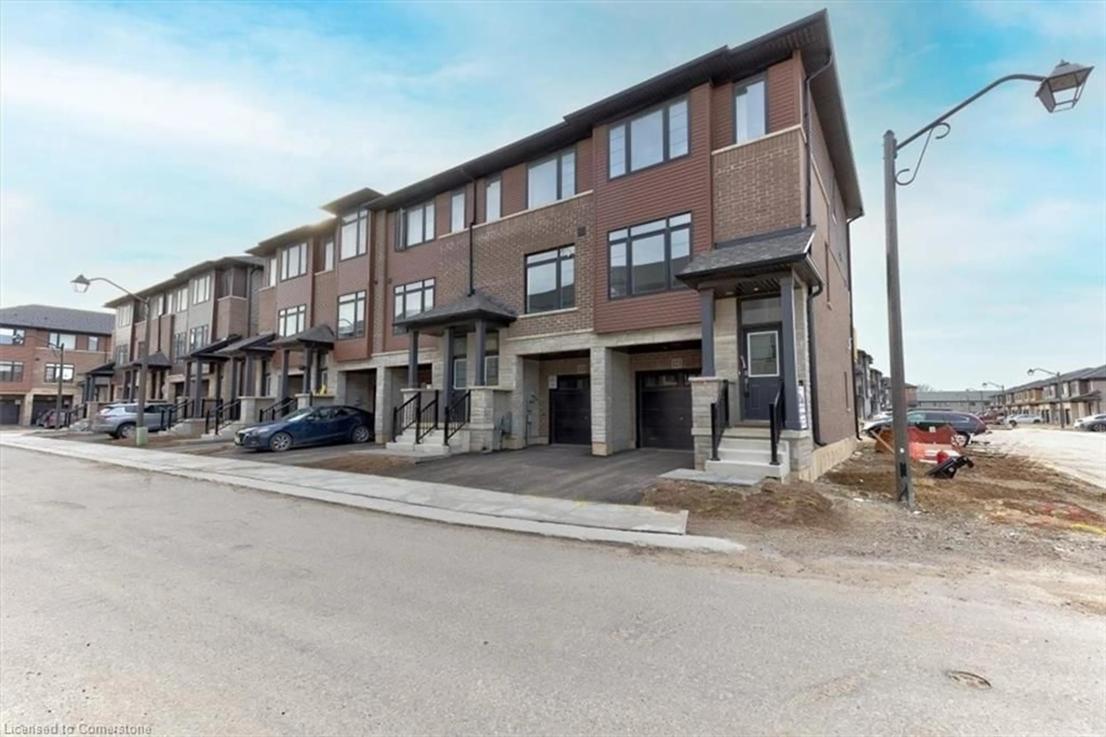 A pic from exterior of the house or condo, the street view for 461 Blackburn Dr #46, Brantford Ontario N3T 0W9