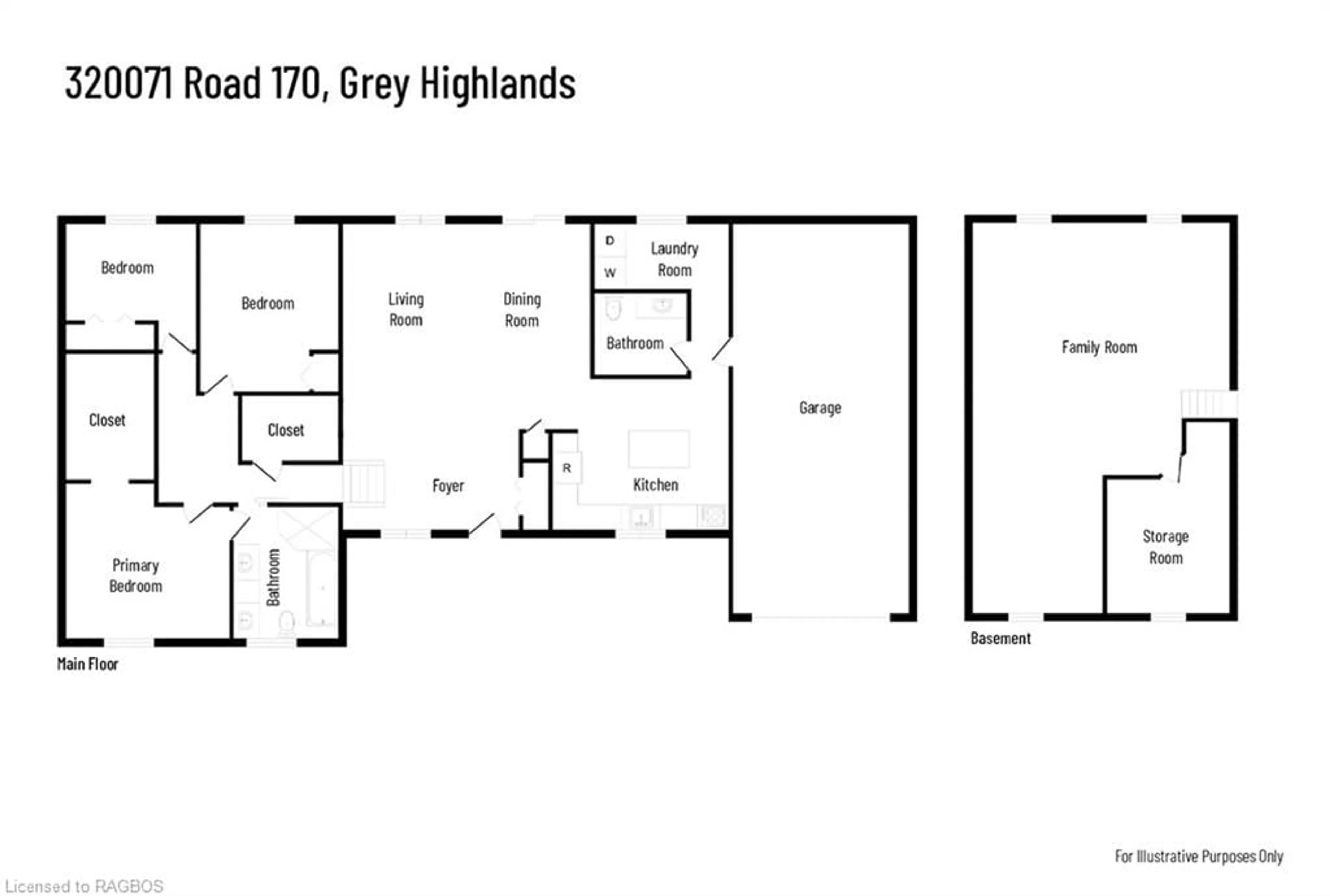 Floor plan for 320071 Road 170, Grey Highlands Ontario N0C 1K0