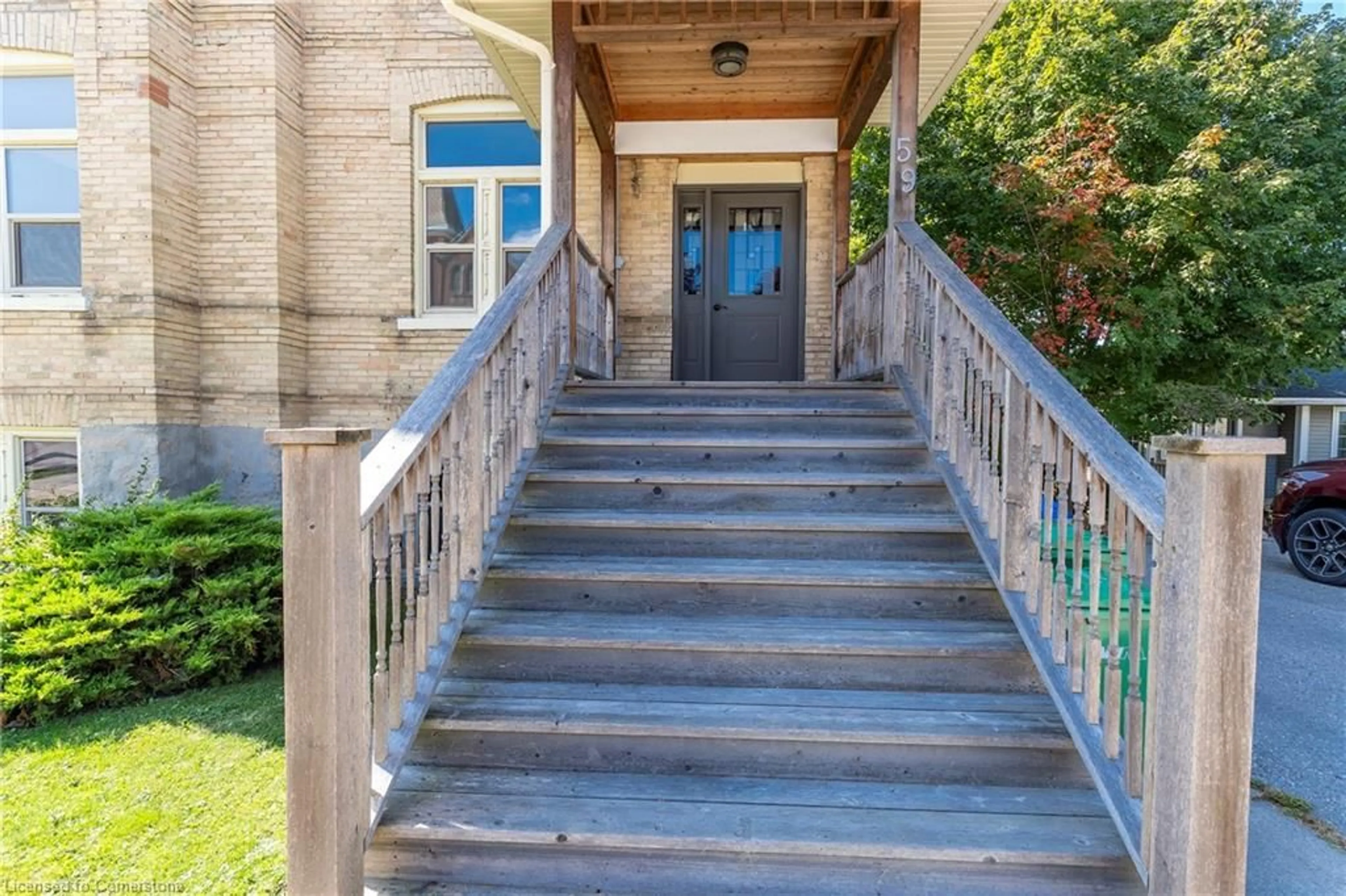 Indoor foyer, wood floors for 59 North St, Goderich Ontario N7A 2T5