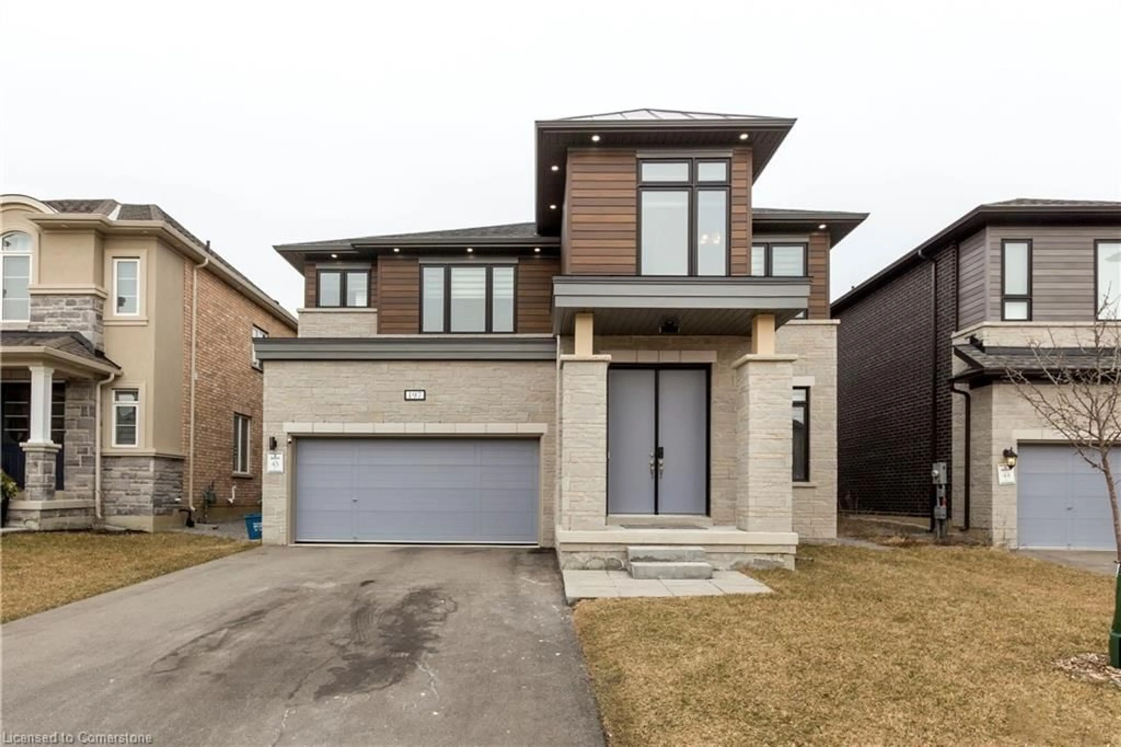 Frontside or backside of a home, the street view for 197 Whittington Dr, Ancaster Ontario L9K 0H4