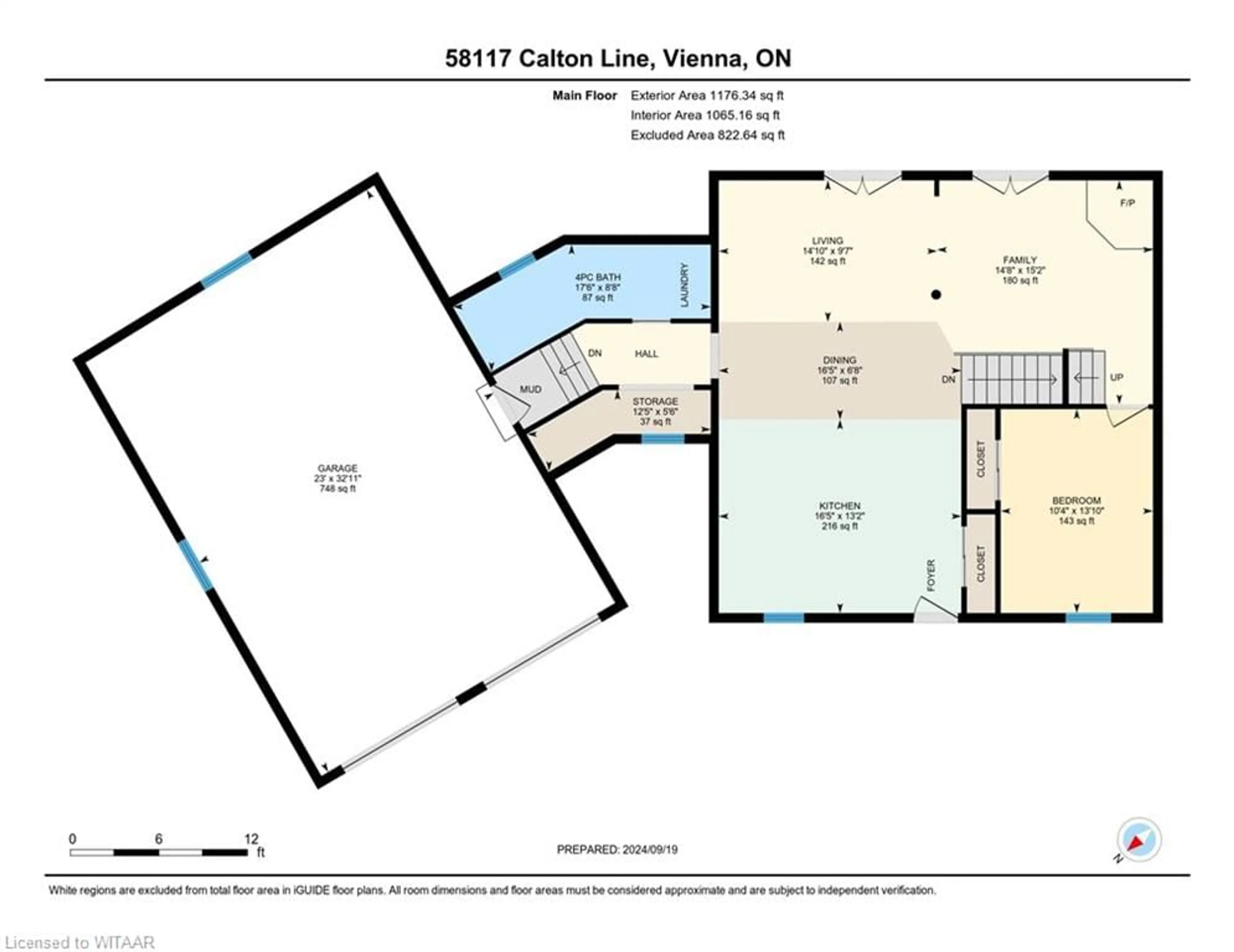 Floor plan for 58117 Calton Line, Vienna Ontario N0J 1Z0