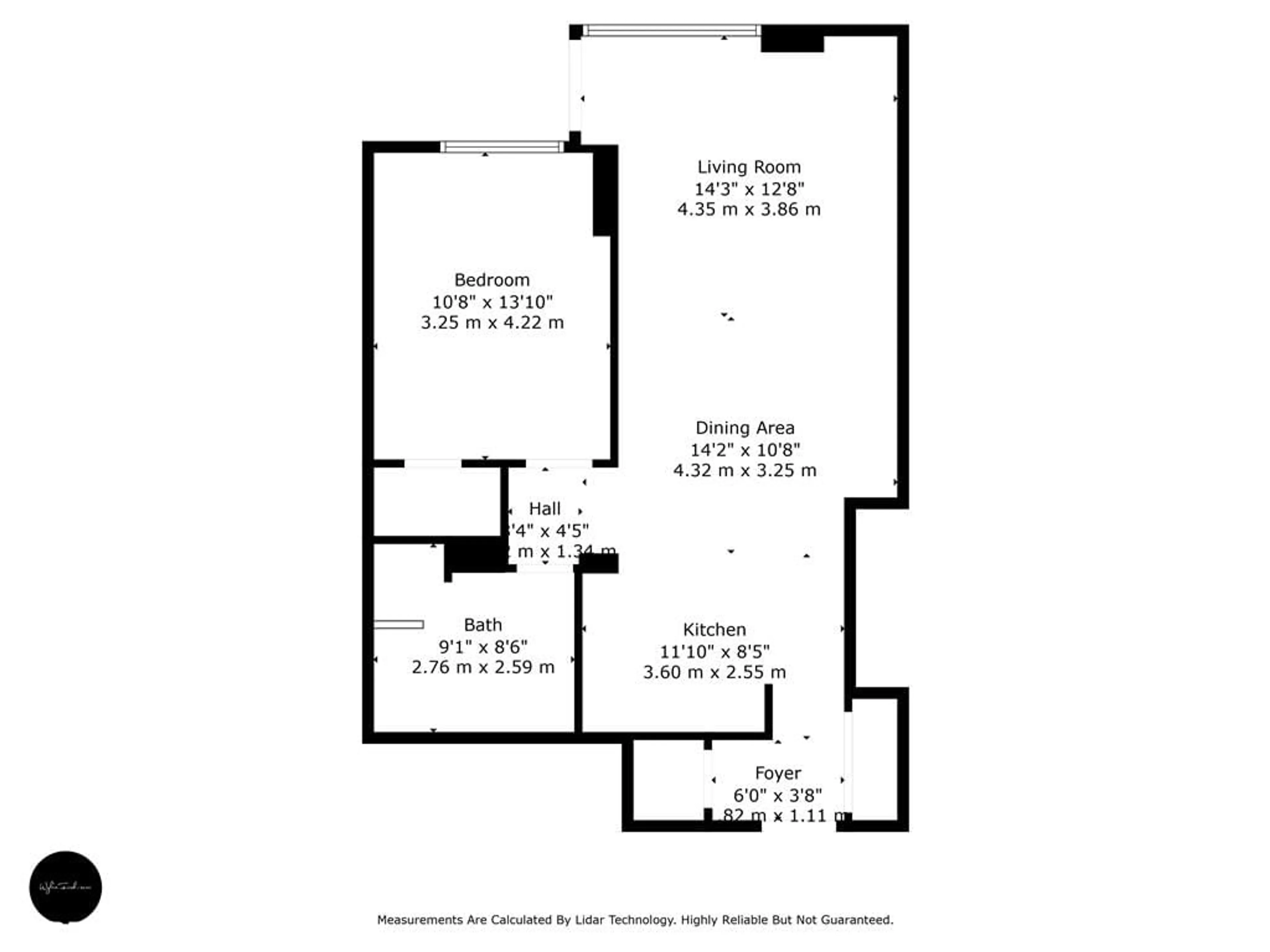 Floor plan for 2 Toronto St #401, Barrie Ontario L4N 9R2