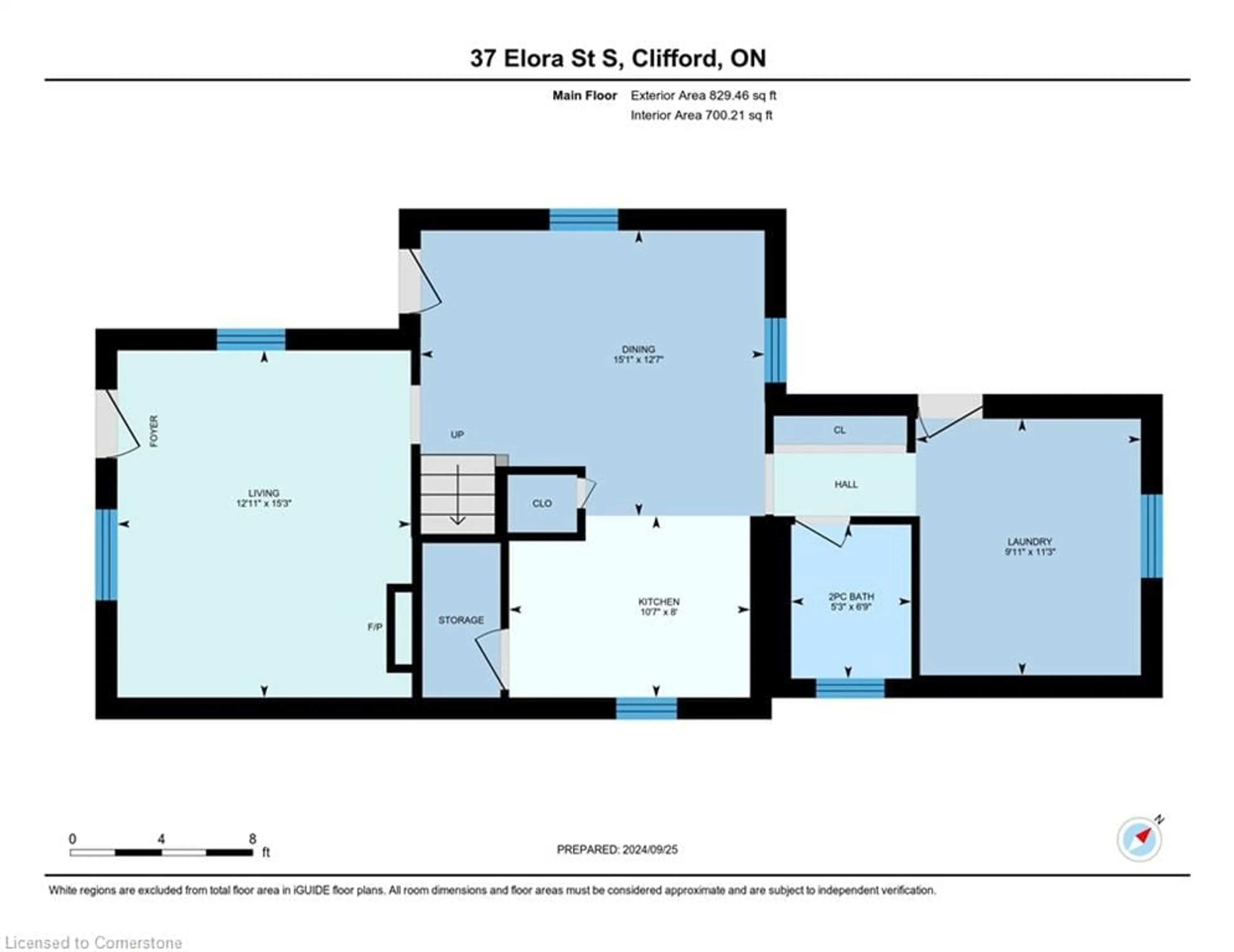 Floor plan for 37 Elora St, Clifford Ontario N0G 1M0