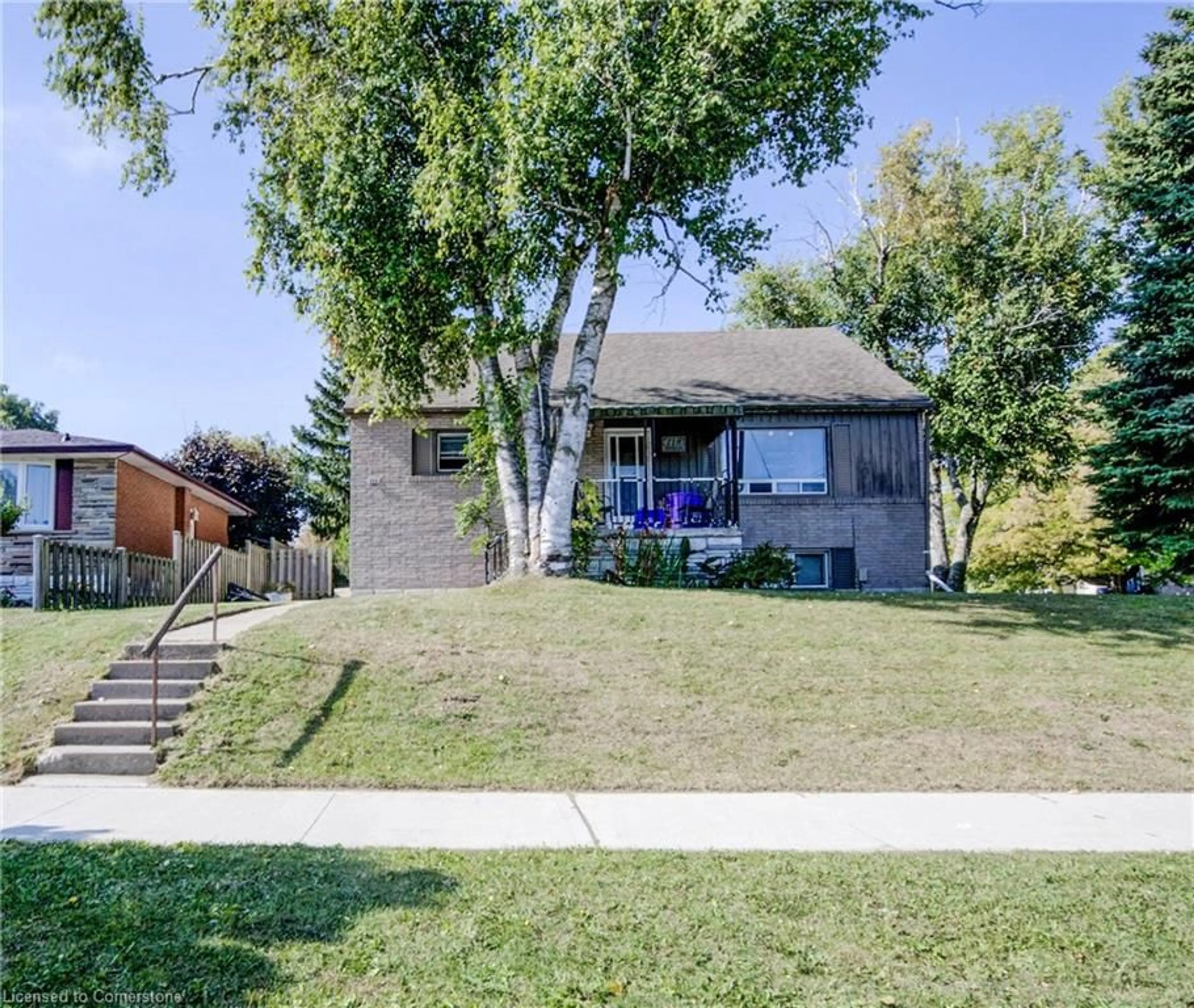 Frontside or backside of a home, the street view for 119 Walker St, Kitchener Ontario N2A 1S4