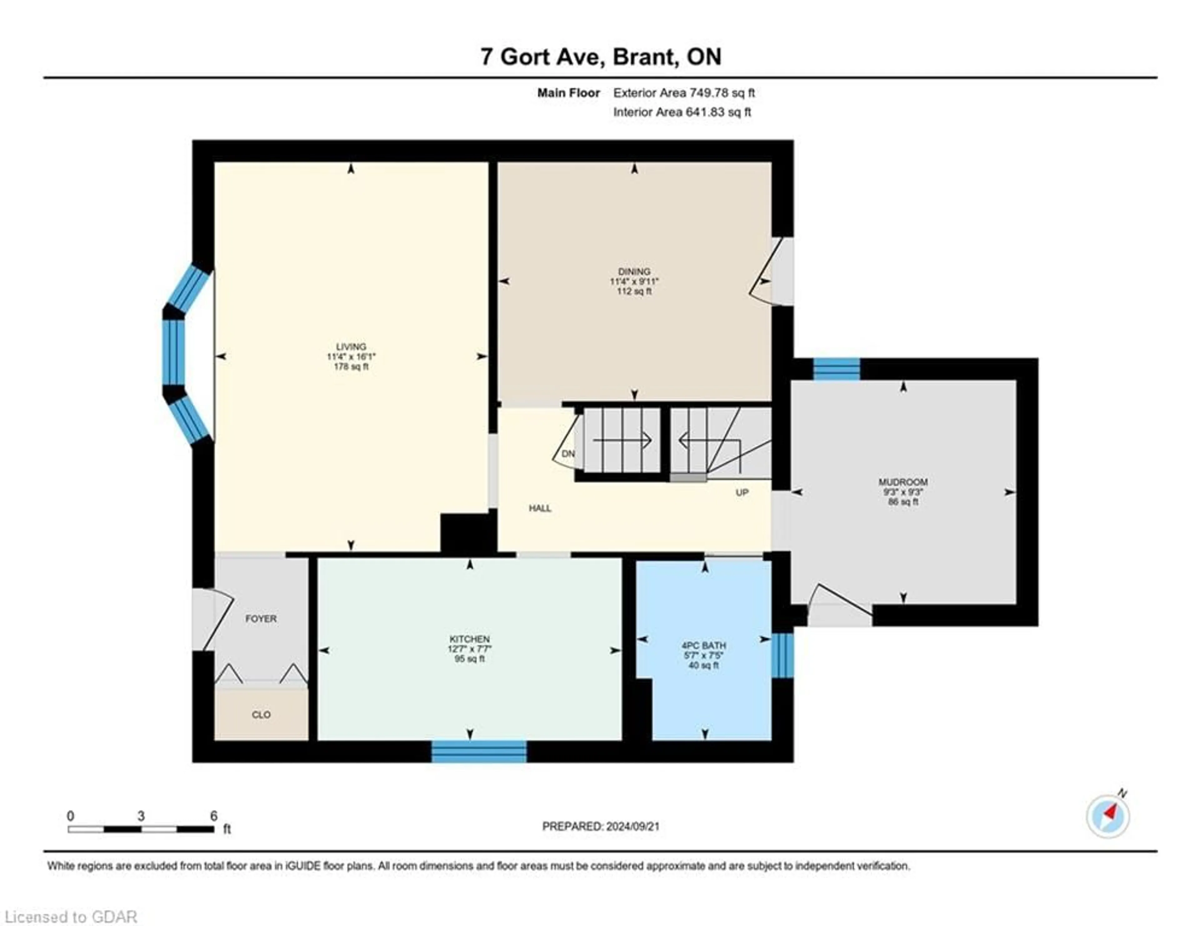 Floor plan for 7 Gort Ave, Paris Ontario N3L 2H8