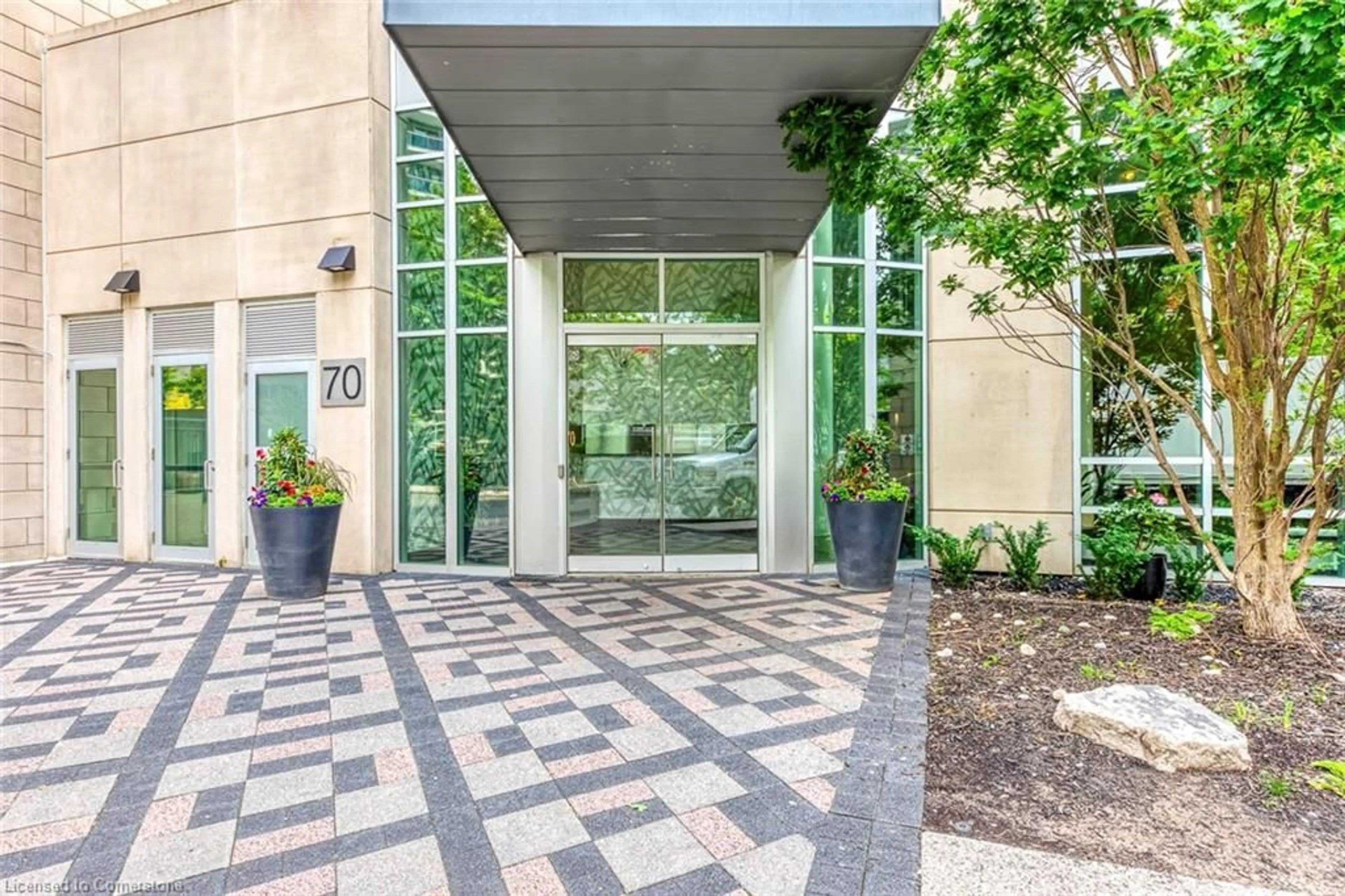 Indoor foyer, ceramic floors for 70 Absolute Ave #1506, Mississauga Ontario L4Z 0A4