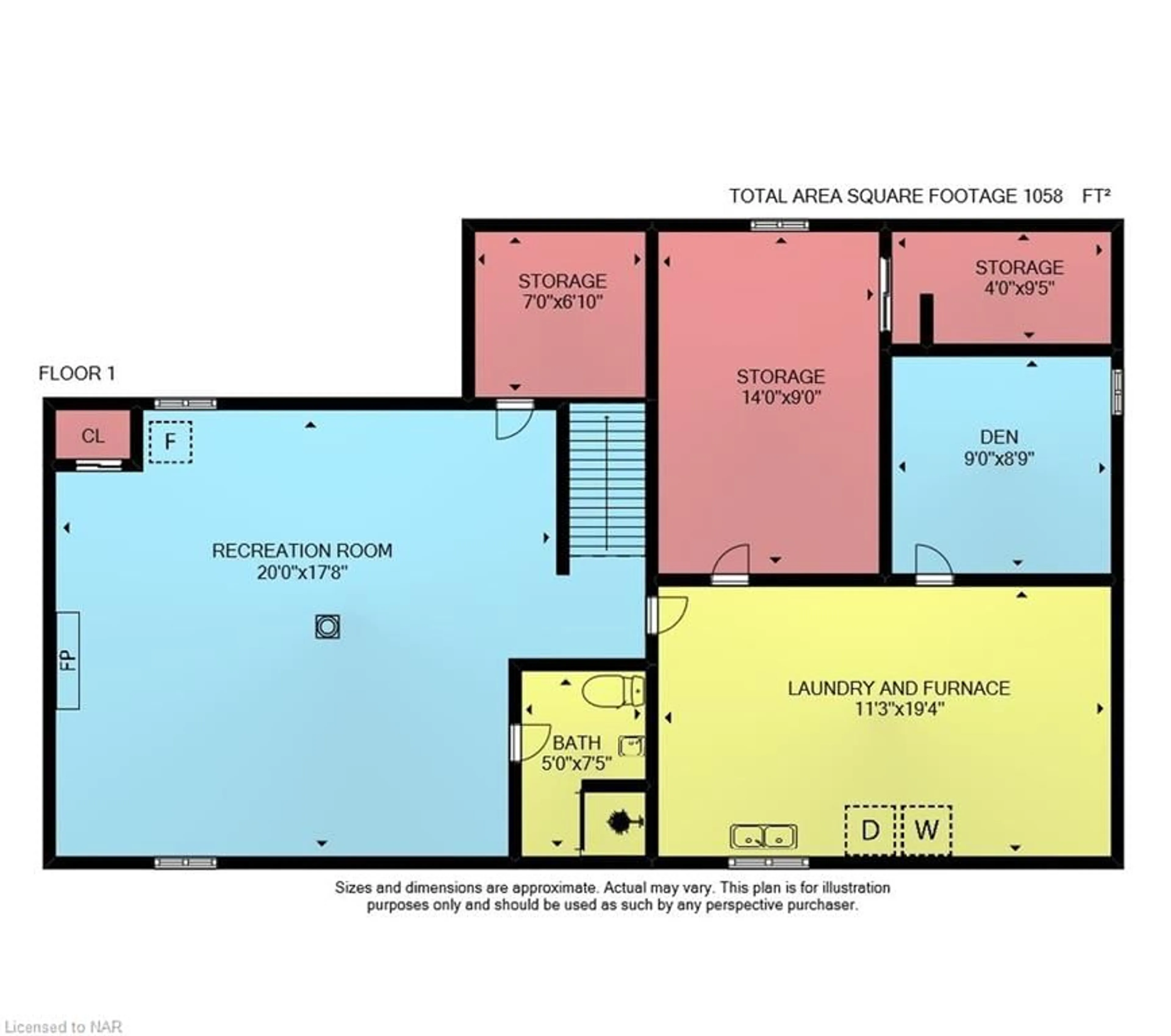 Floor plan for 195 Central Ave, Fort Erie Ontario L2A 3S8