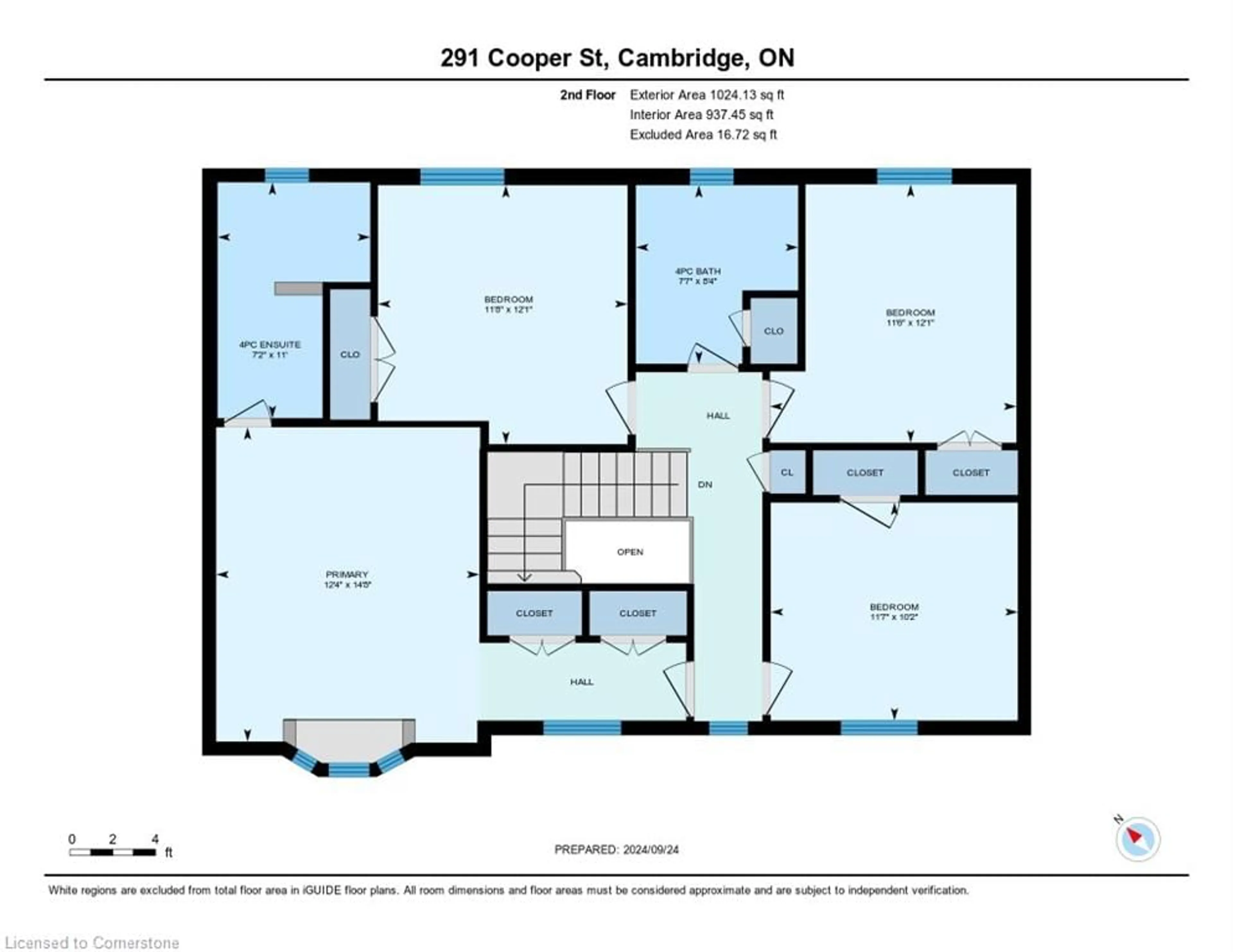 Floor plan for 291 Cooper St, Cambridge Ontario N3C 3V5