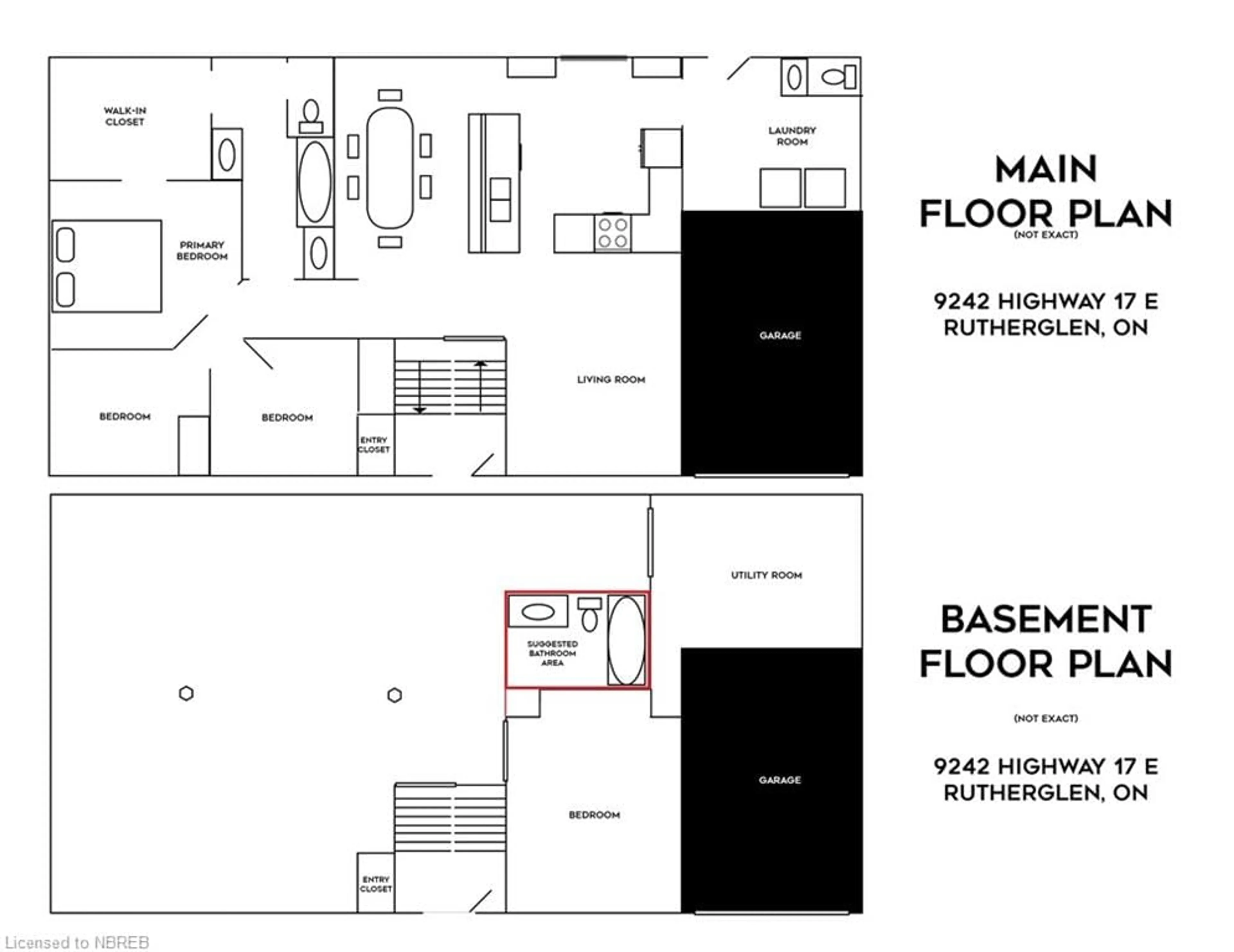 Floor plan for 9242 Highway 17, Rutherglen Ontario P0H 2E0