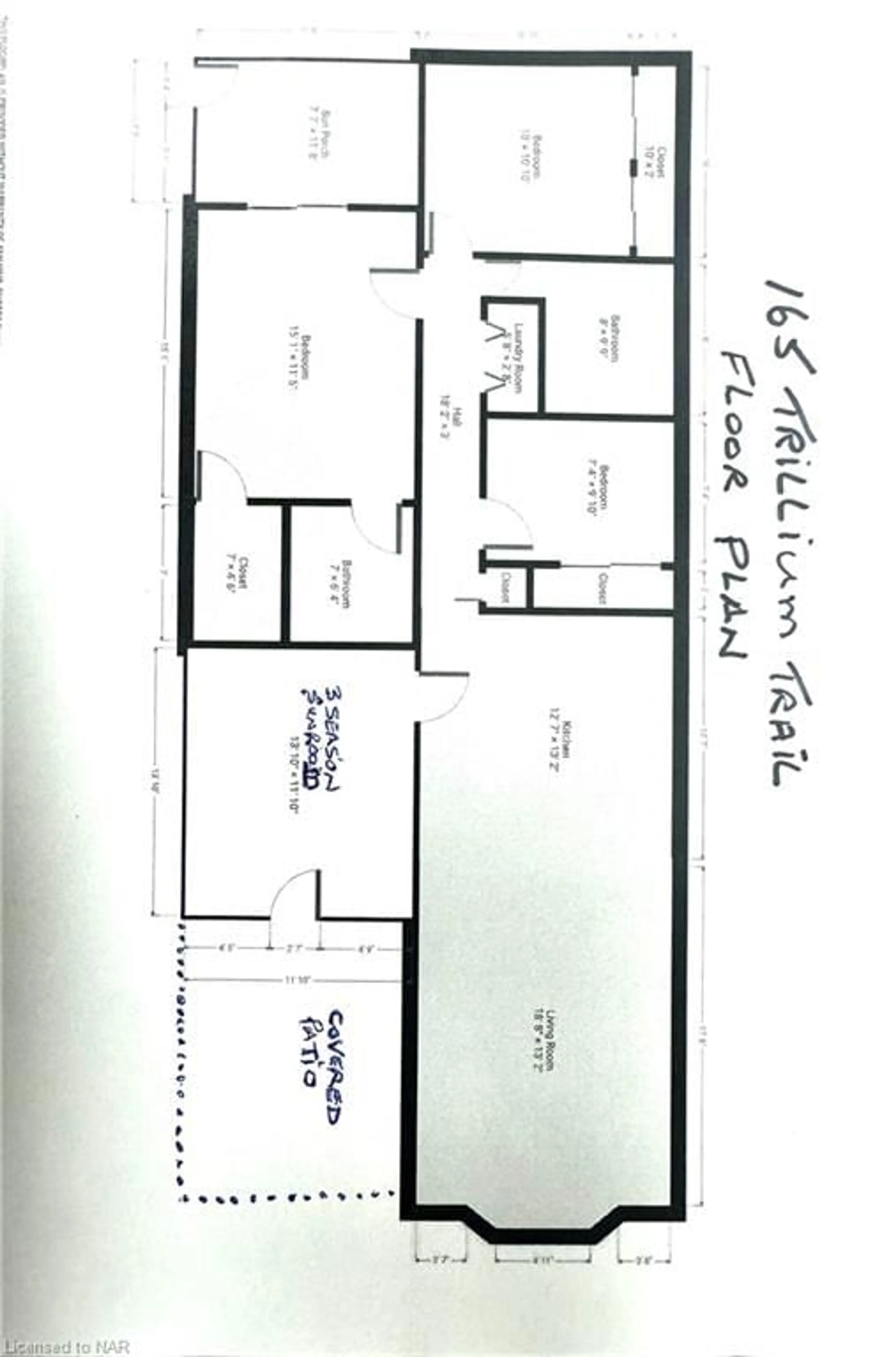 Floor plan for 3033 Townline Rd #165, Stevensville Ontario L0S 1S1