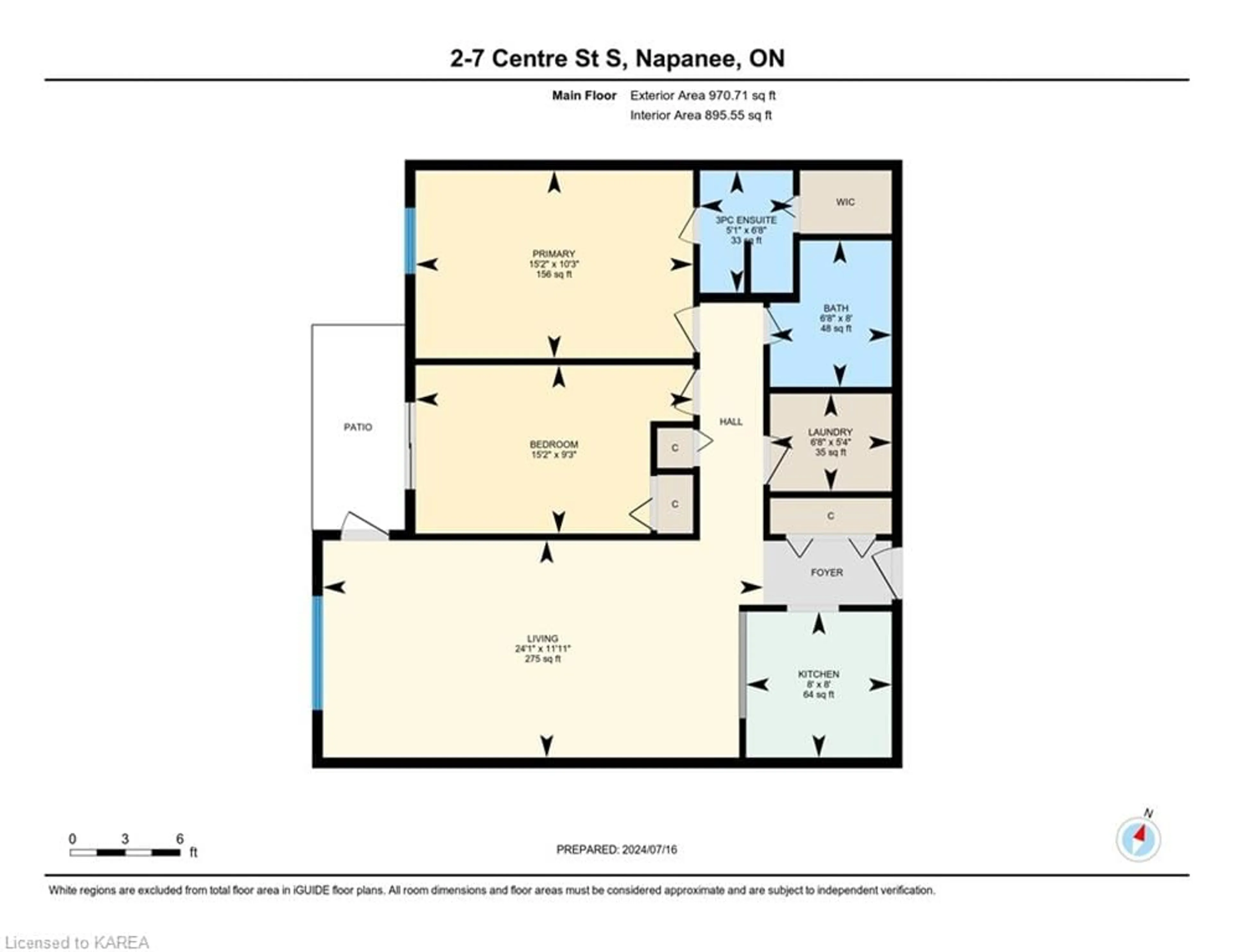 Floor plan for 7 Centre St #102, Napanee Ontario K7R 3X3