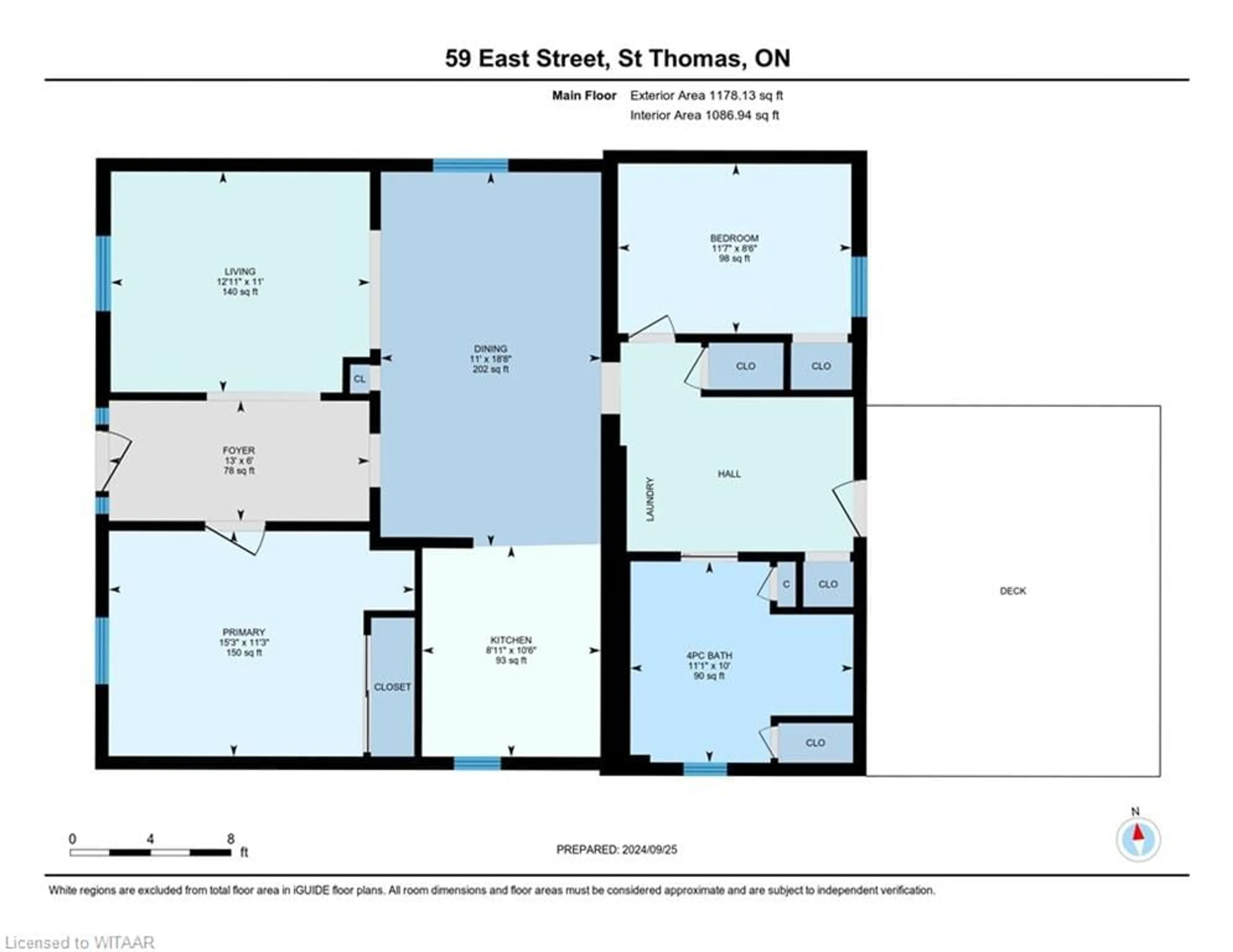 Floor plan for 59 East St, St. Thomas Ontario N5P 2R3