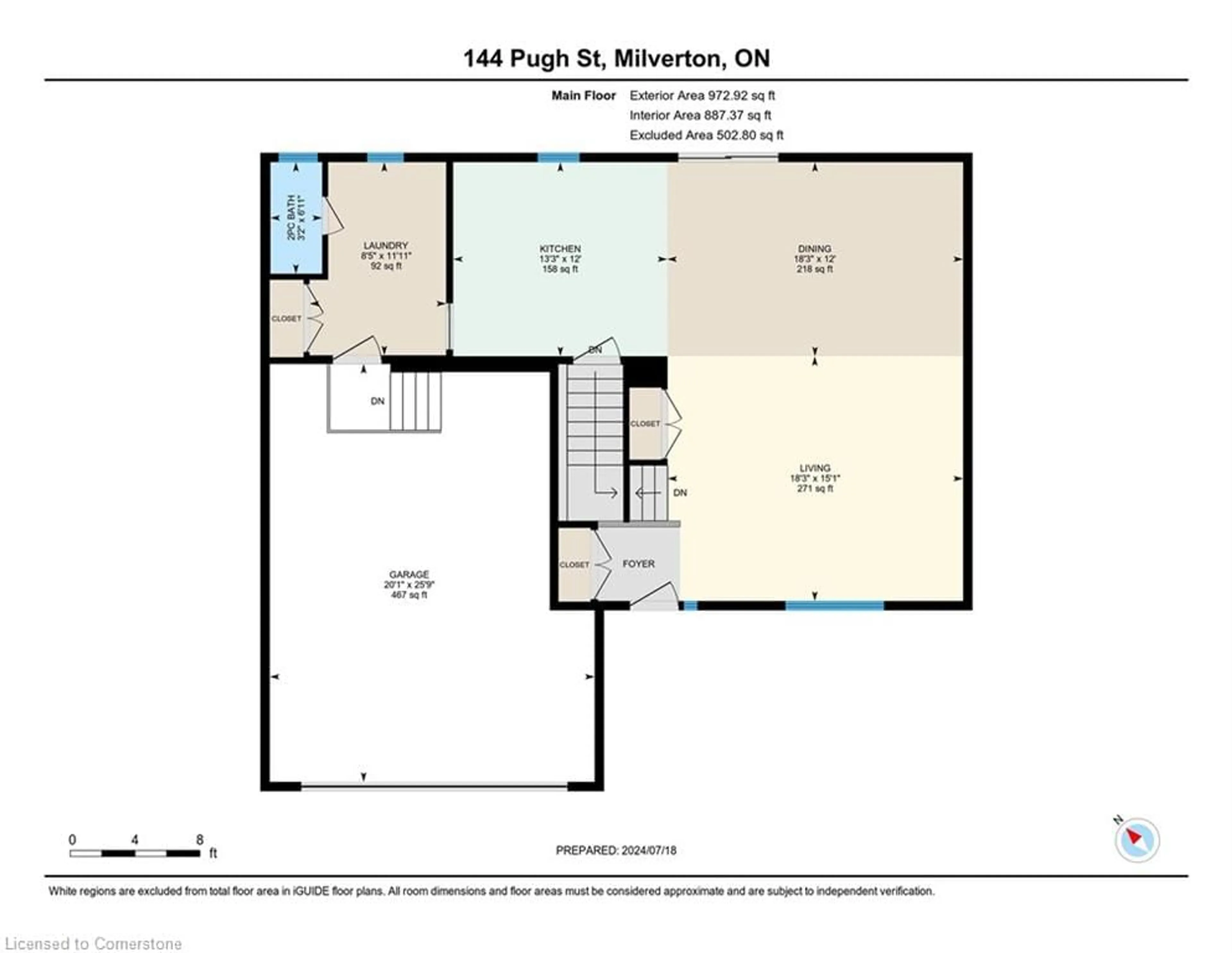 Floor plan for 144 Pugh St, Milverton Ontario N0K 1M0