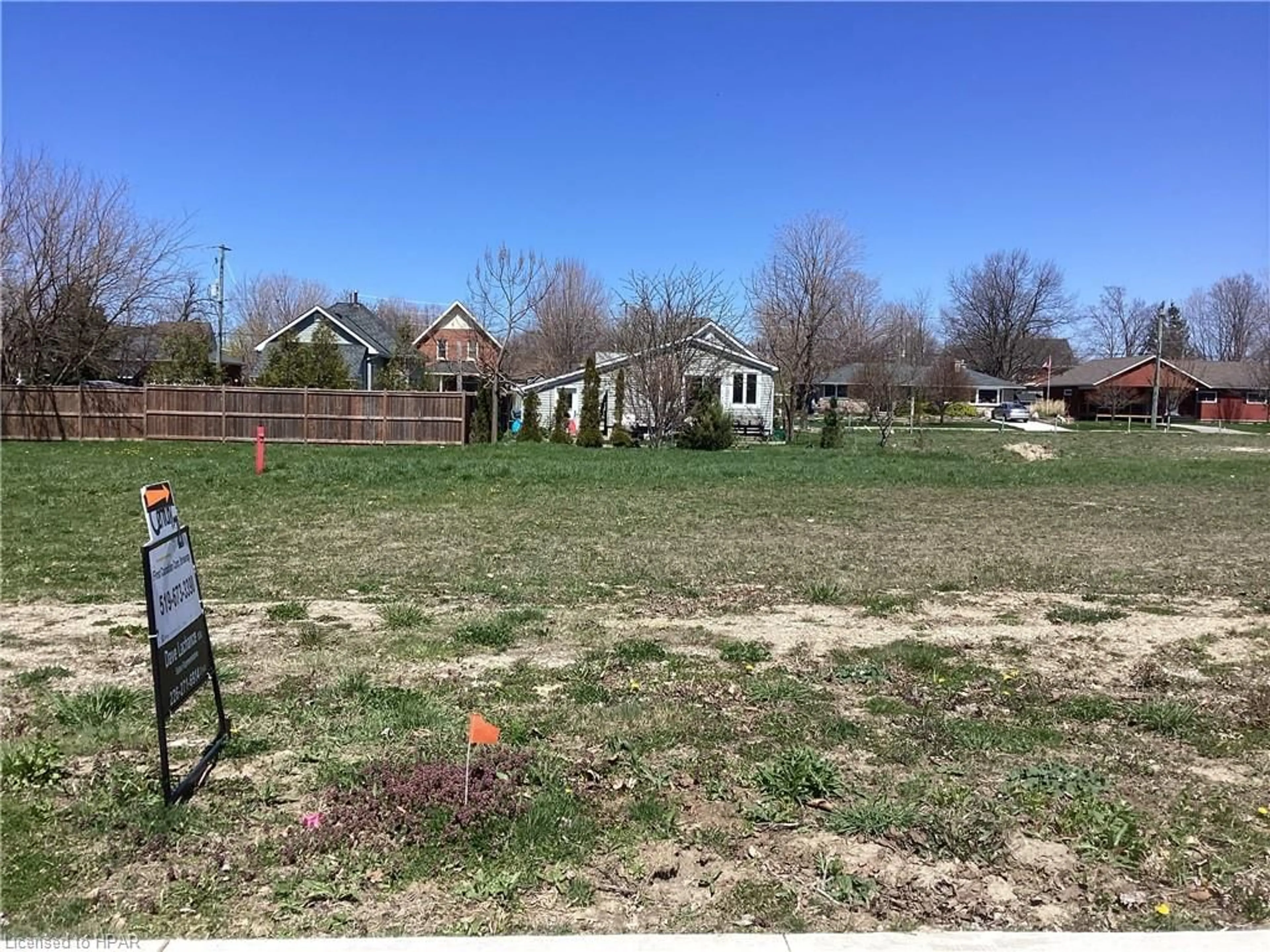 Frontside or backside of a home, the fenced backyard for 165 Elgin Avenue East, Goderich Ontario N7A 1K7