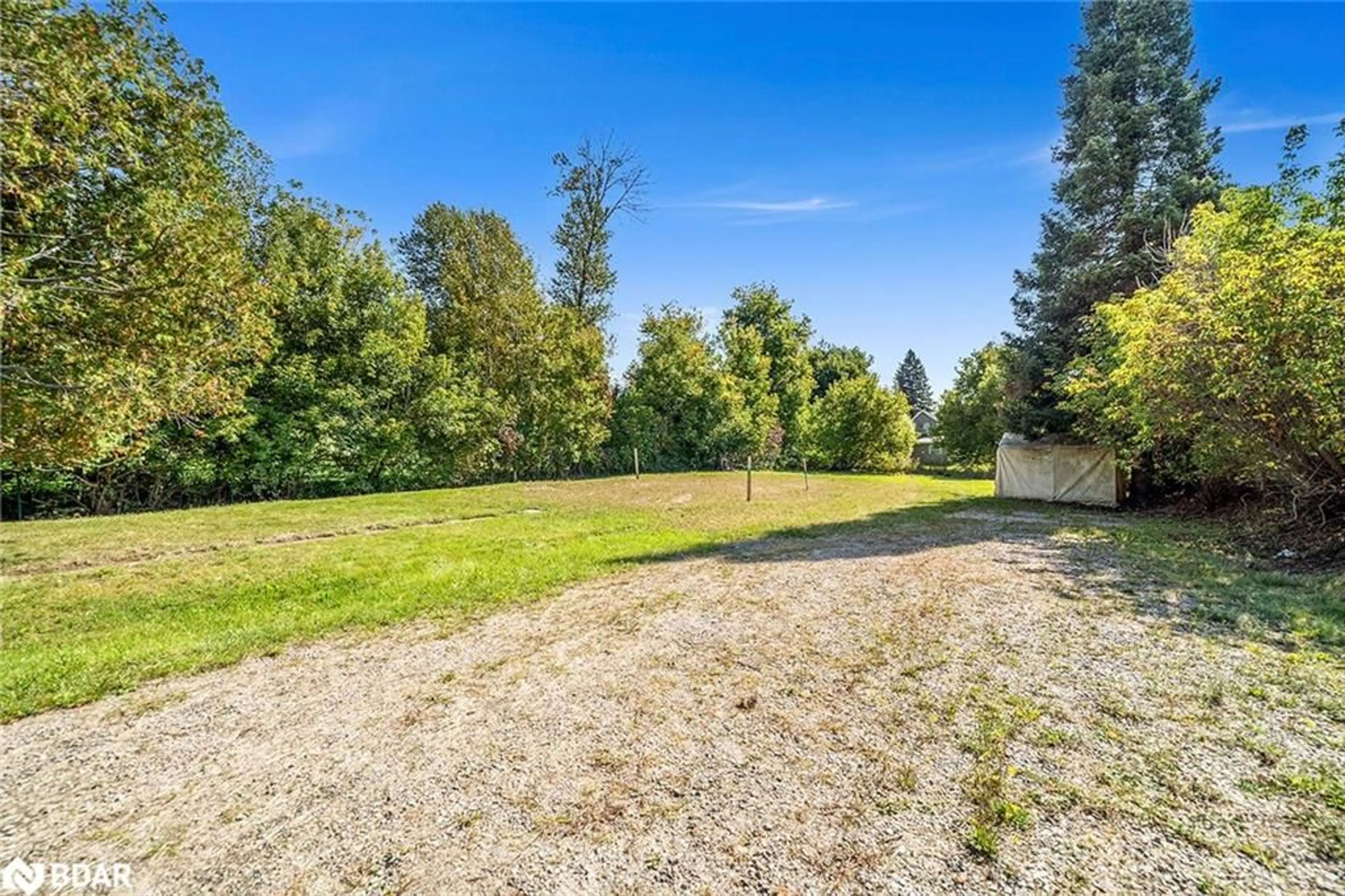 Patio, the fenced backyard for 196 Yonge St, Burk's Falls Ontario P0A 1C0