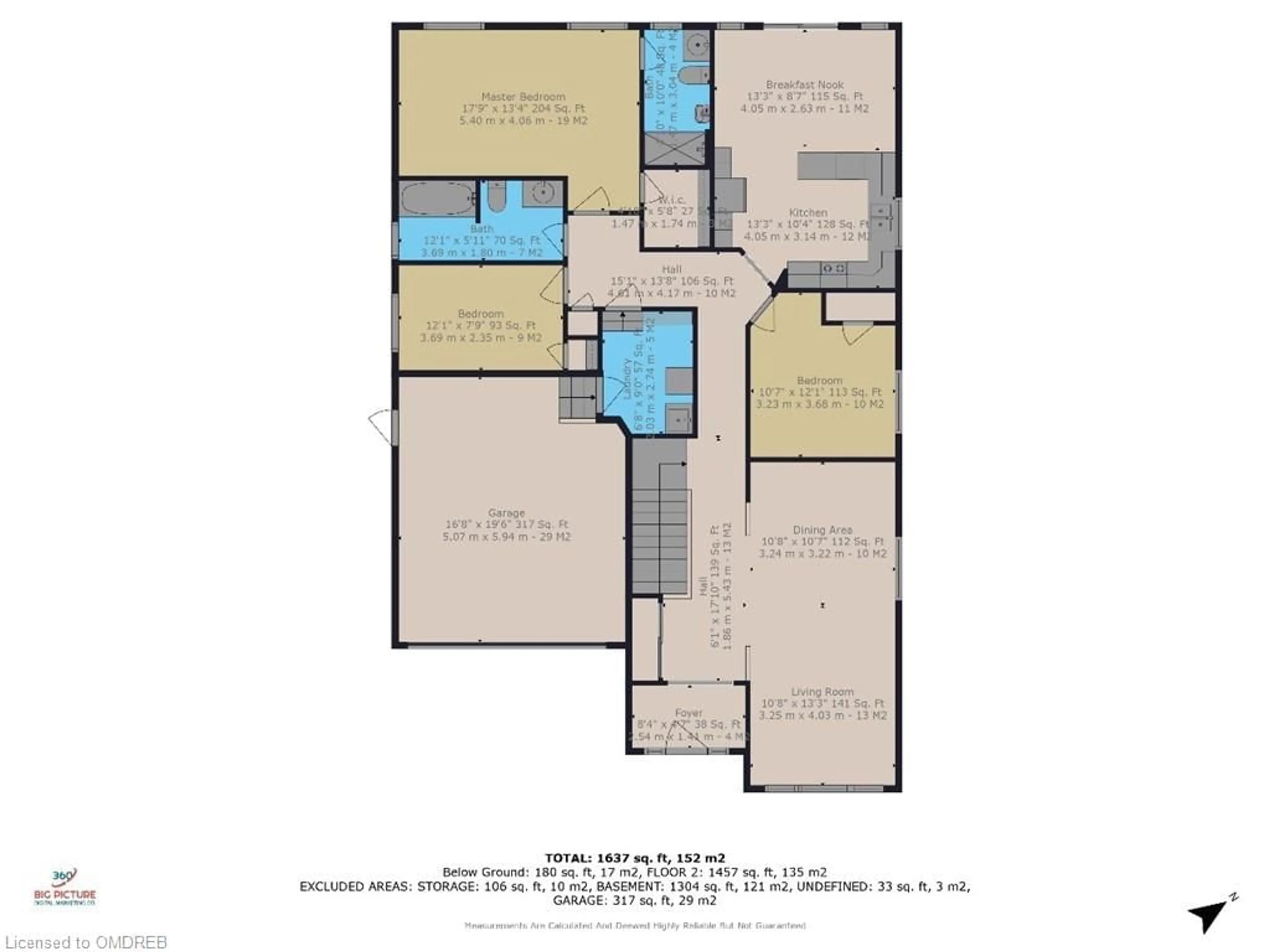 Floor plan for 1057 Woodward Ave, Milton Ontario L9T 5Y2